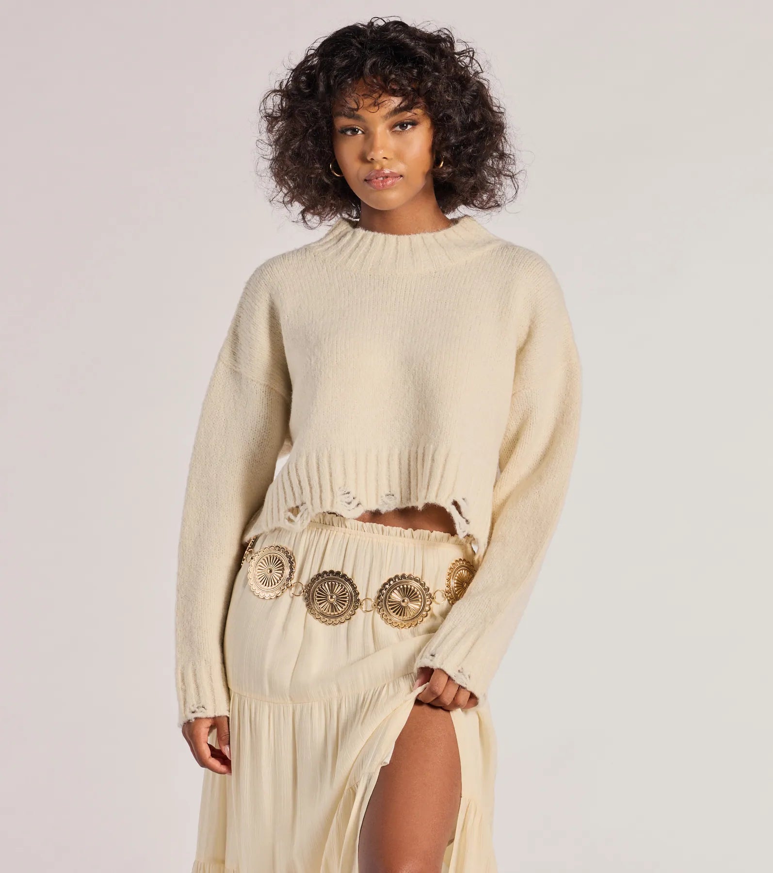 Windsor Vintage Glam Concho Metal Belt - view 6