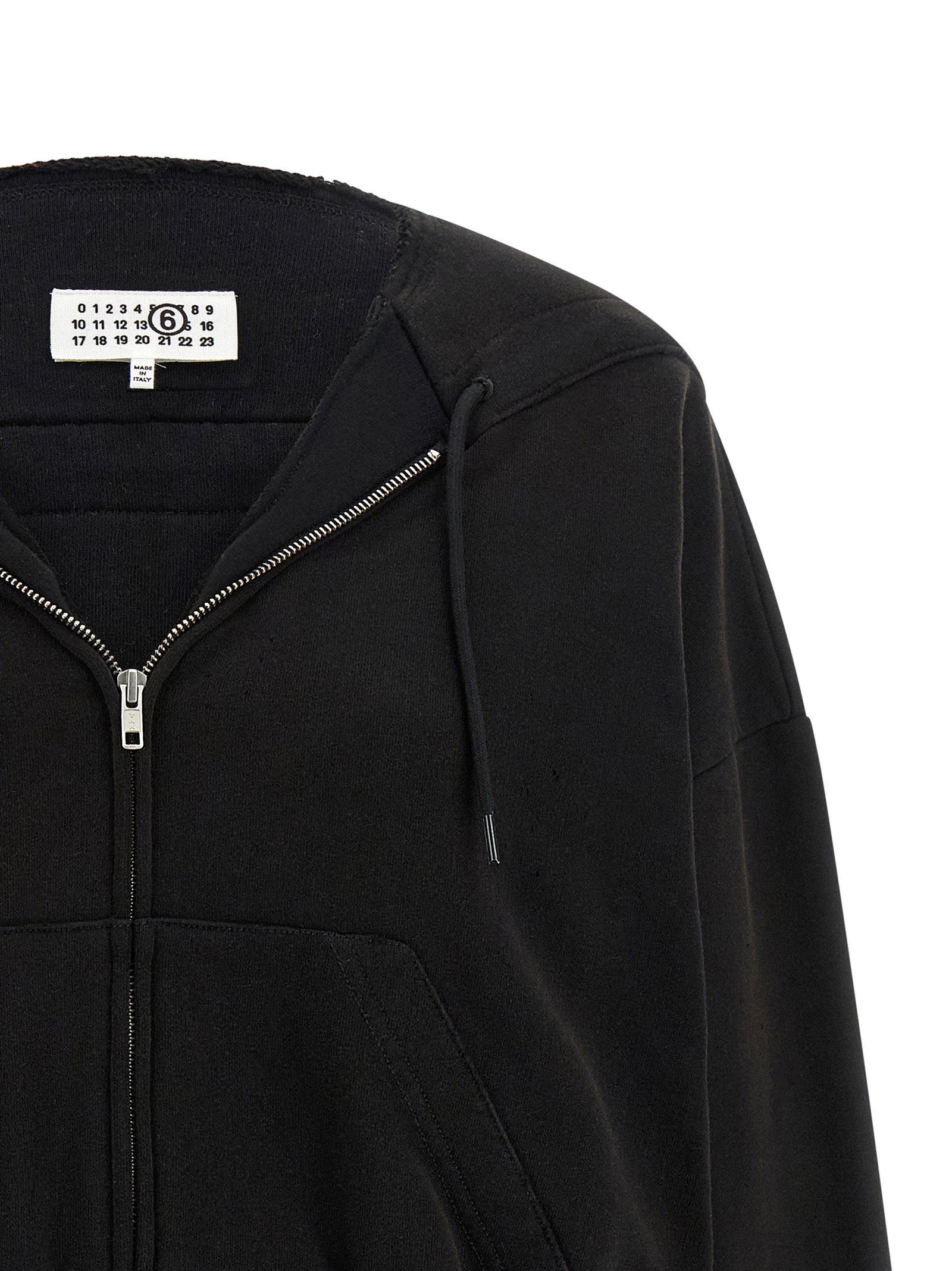 Mm6 Maison Margiela Trompe Loeil Hoodie – 100% cotton - view 3