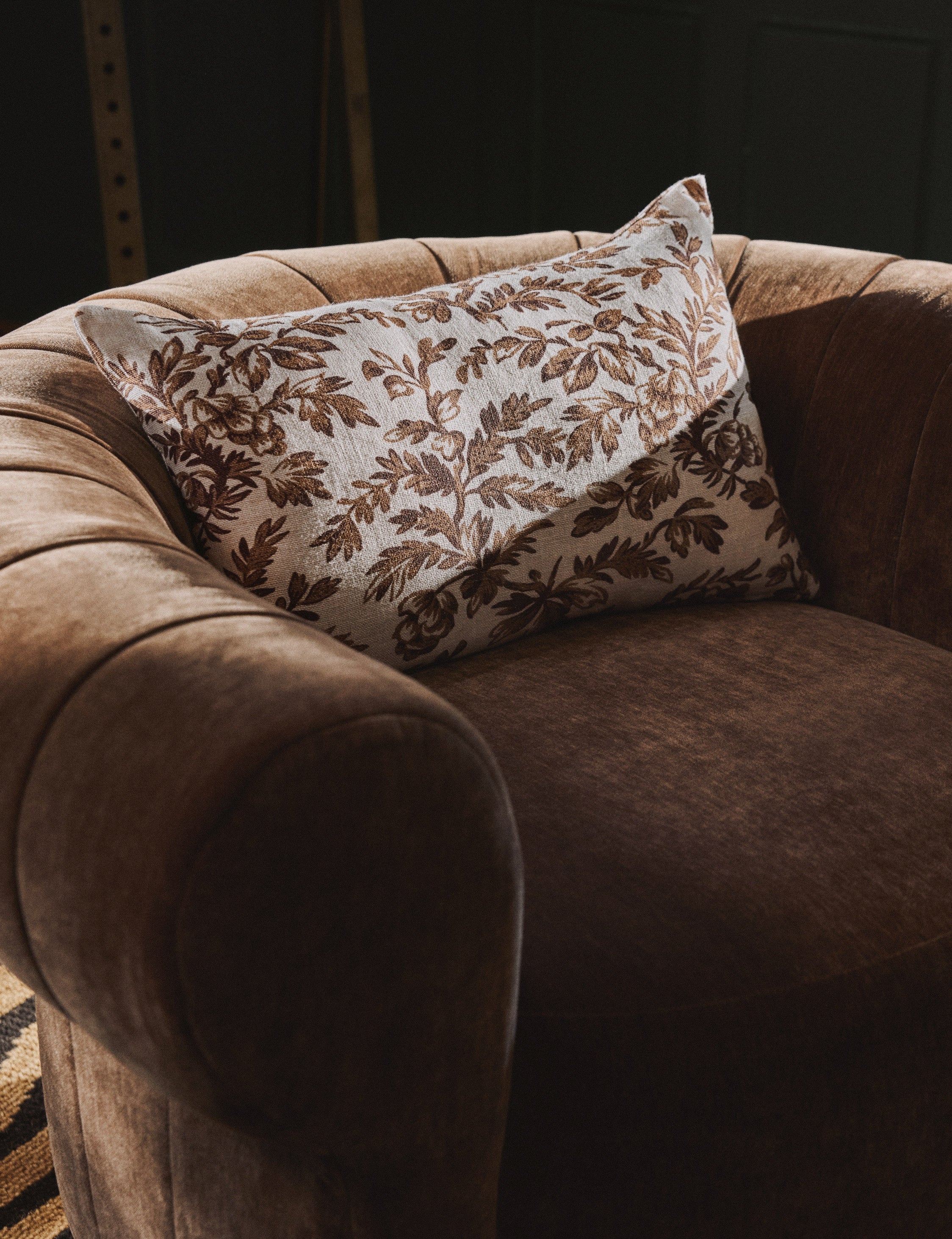 Lulu and Georgia Willemark Linen Pillow – Brown - view 3
