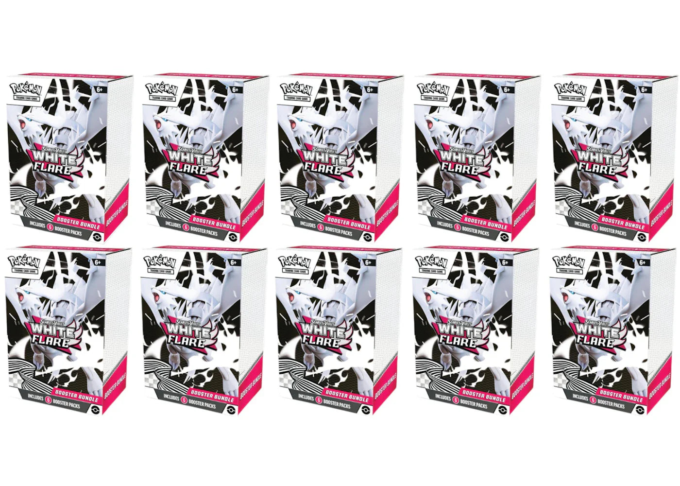 Scarlet violet white – 2025 Pokémon Scarlet & Violet White Flare Booster Bundle 10x Lot