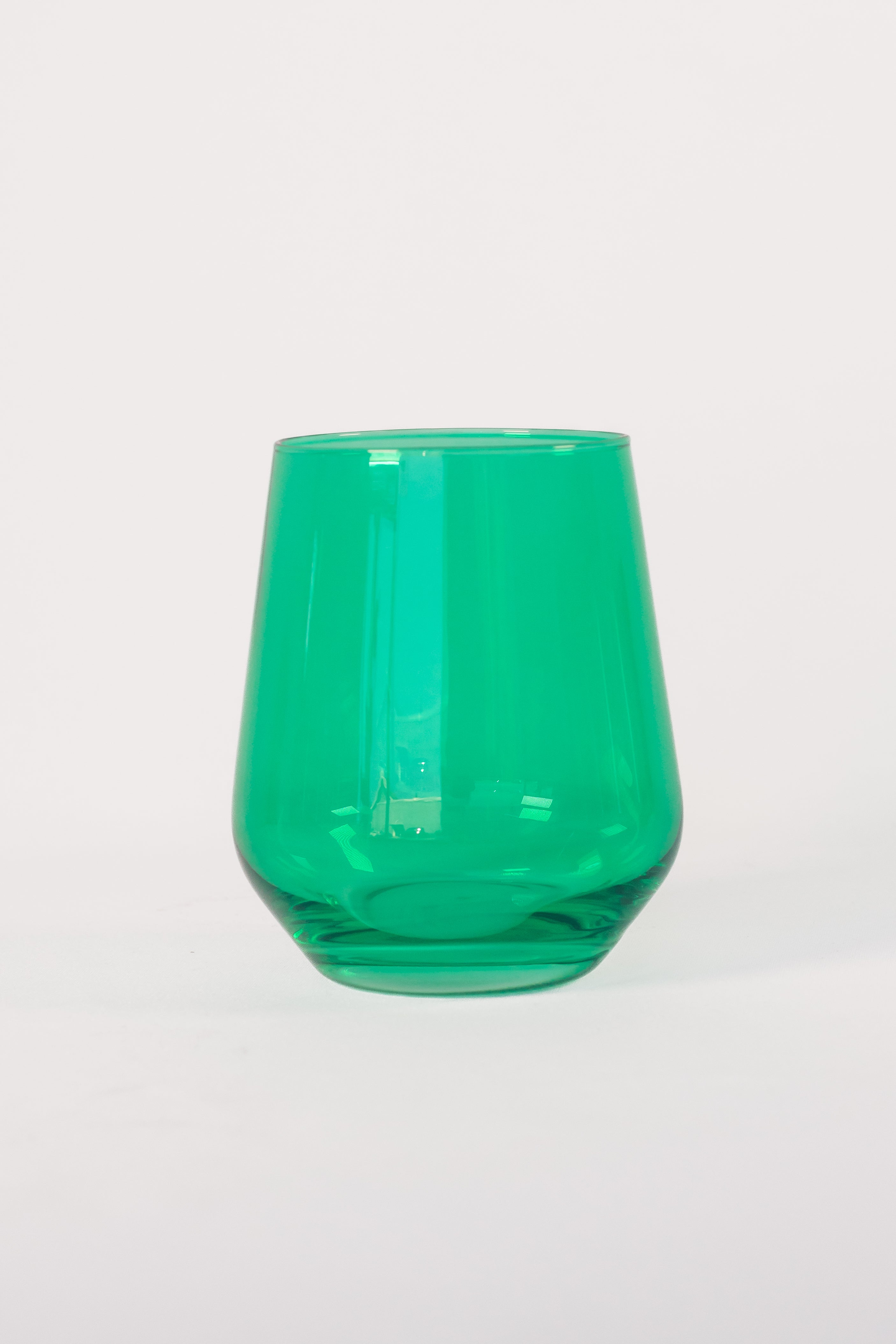 Estelle Colored Glass Estelle Colored Wine Stemless - Set of 6 {Kelly Green} - view 3