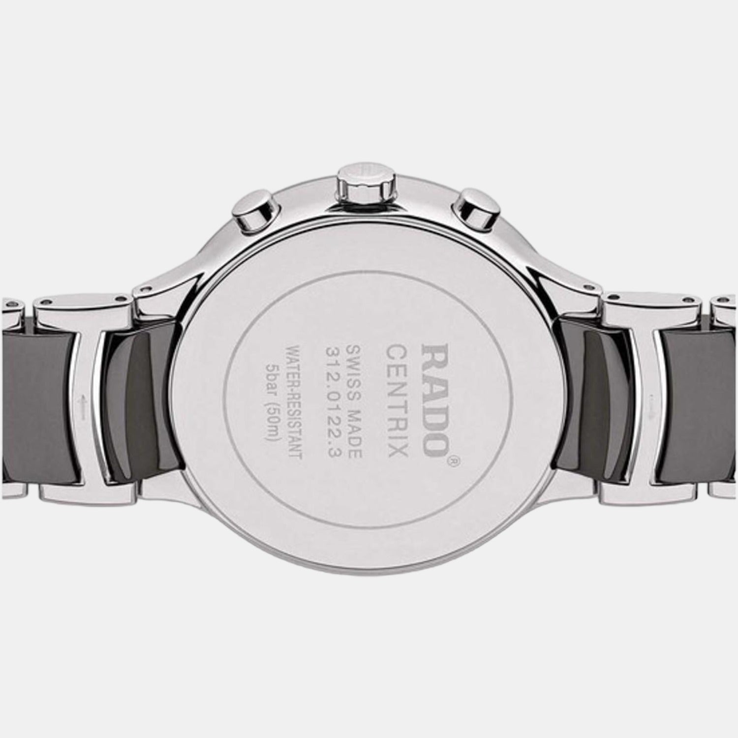 Rado Centrix Men Quartz Grey Dial Chronograph Stainless Steel Watch R30122122 - view 3