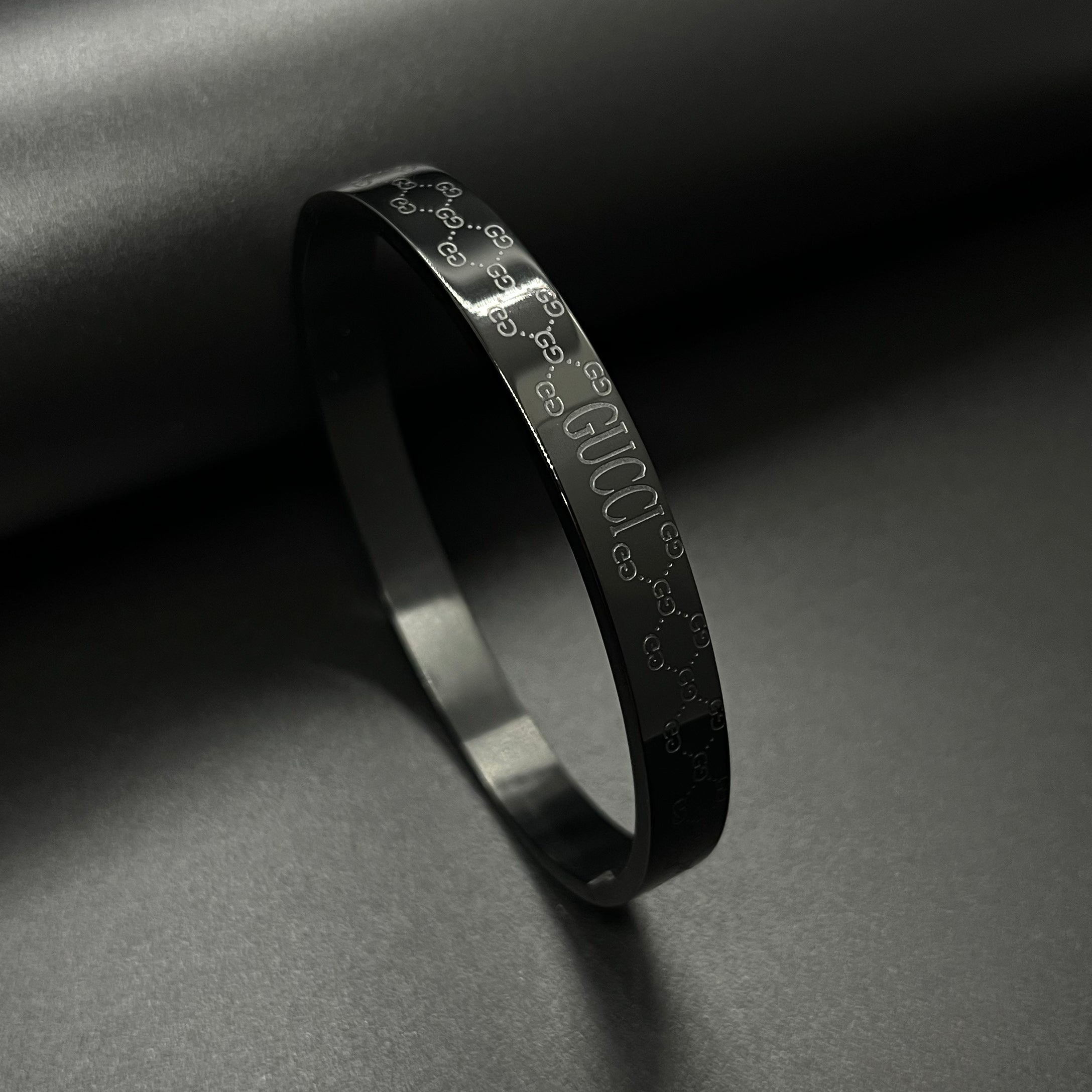 Branta Premium Cross Chain Stainless Steel Black Bracelet for Men