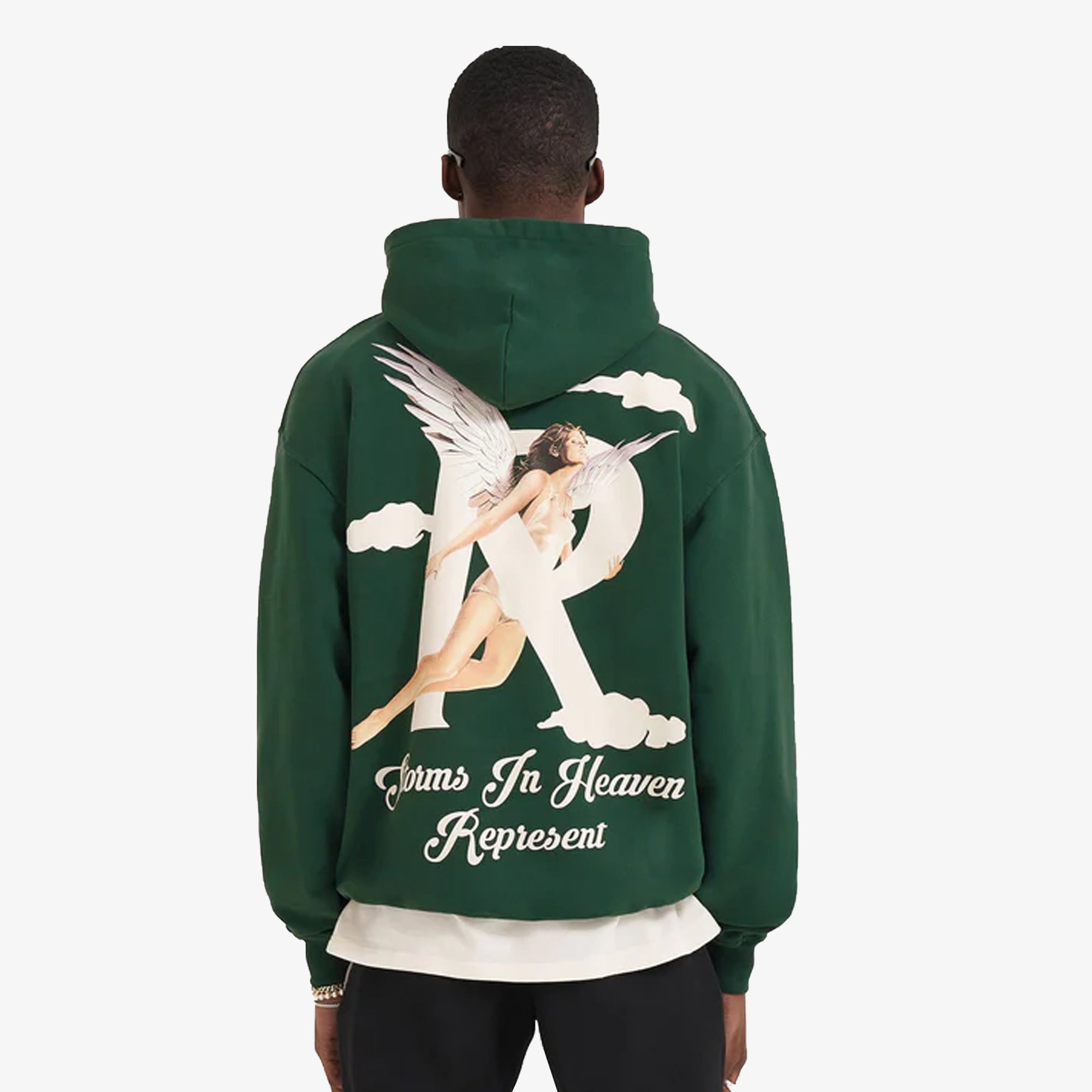 Represent | STORMS IN HEAVEN HOODIE { RACING GREEN