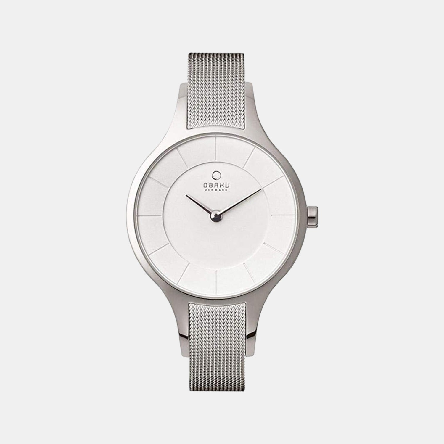 Obaku Dis Steel Women Quartz White Dial Analog Stainless Steel Watch V165LXCIMC
