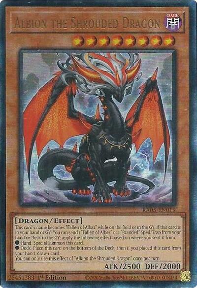 Yu-Gi-Oh! Albion the Shrouded Dragon - RA05-EN019 - Ultimate Rare - 1st Edition