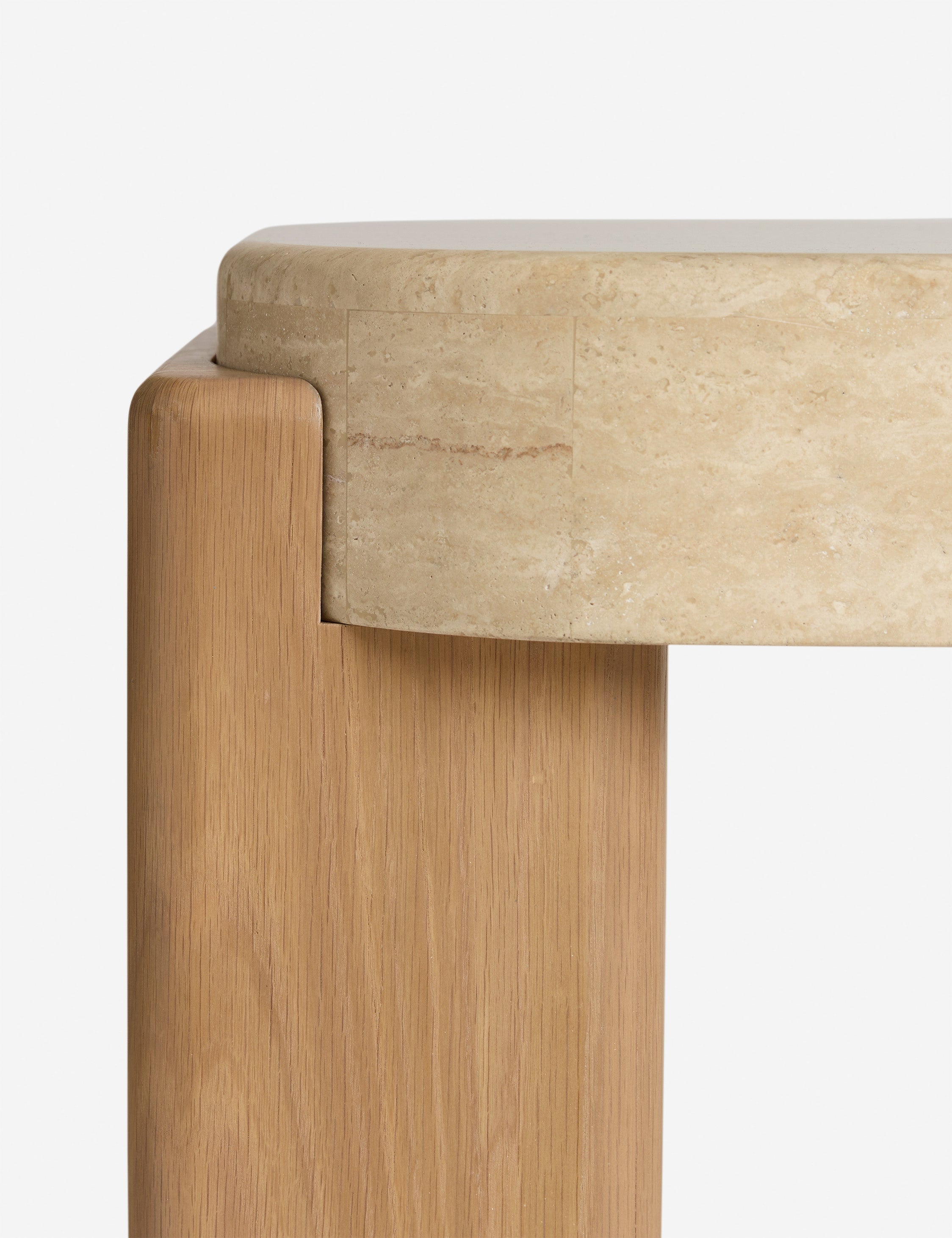 Lulu and Georgia Midora Console Table – Travertine - view 6