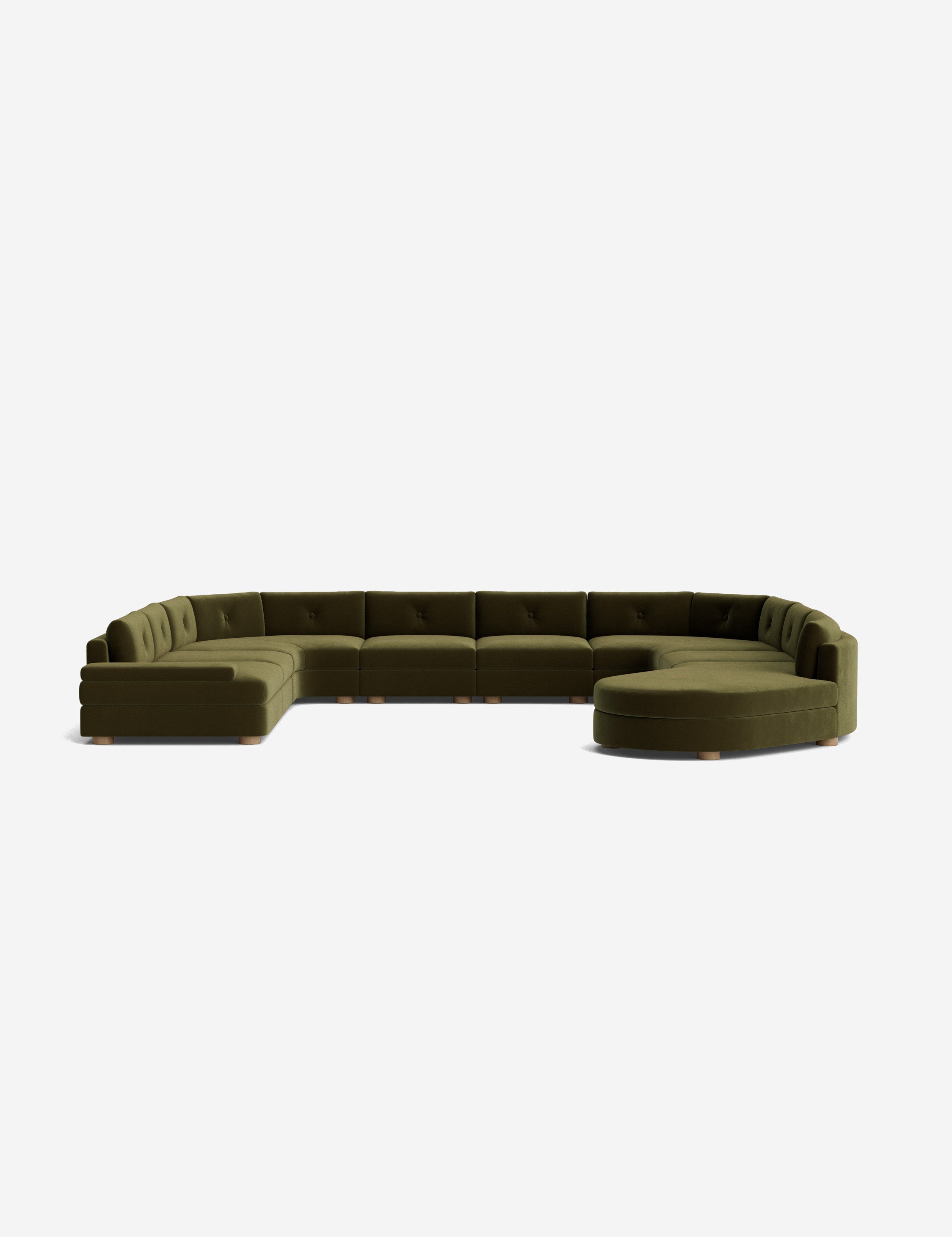 Lulu and Georgia Hill Modular U-Shaped Sectional Sofa - view 8