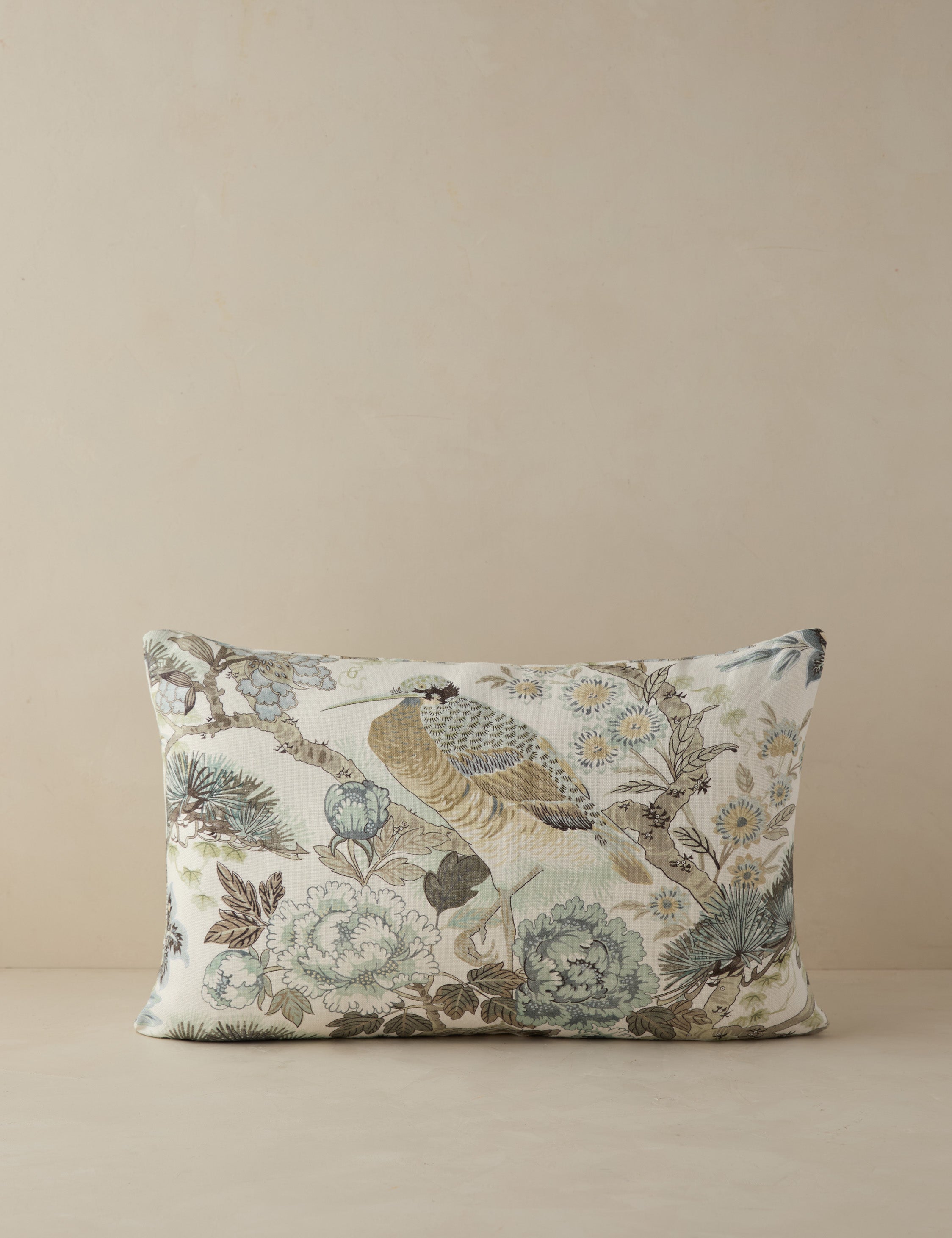 Lulu and Georgia Shenyang Print Linen Pillow by Scalamandre - view 10