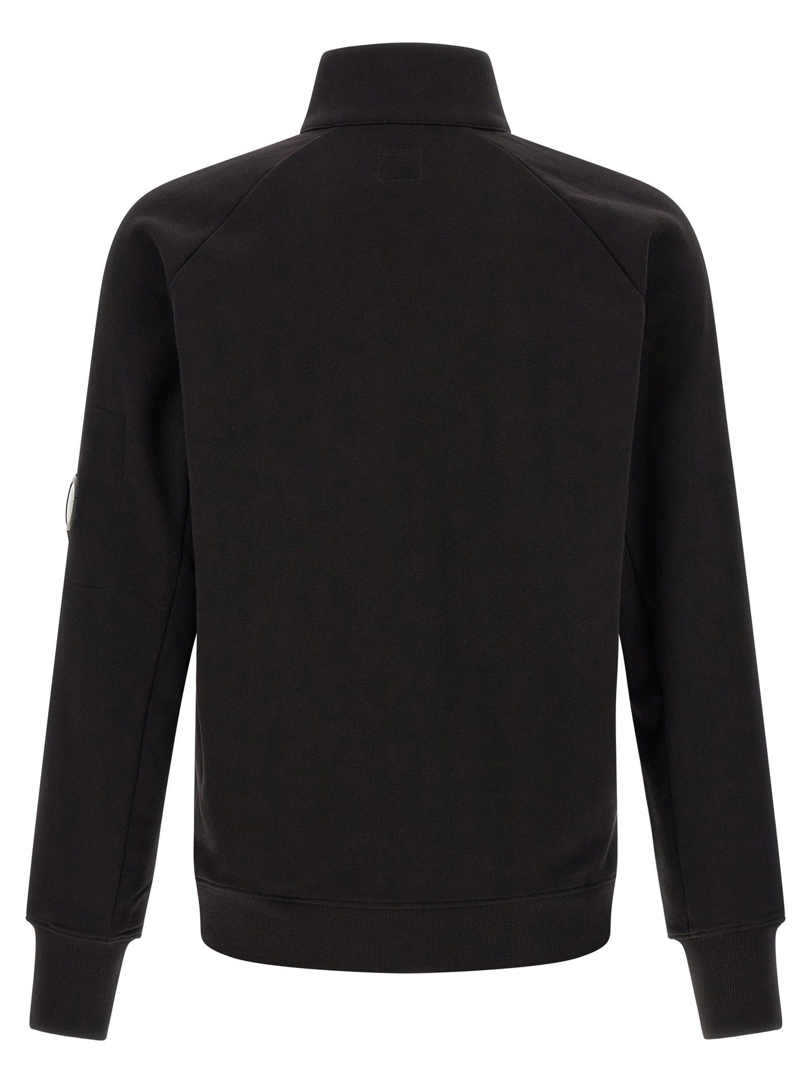 C.p. Company Diagonal Raised Fleece Sweatshirt And Lens Detail - view 2