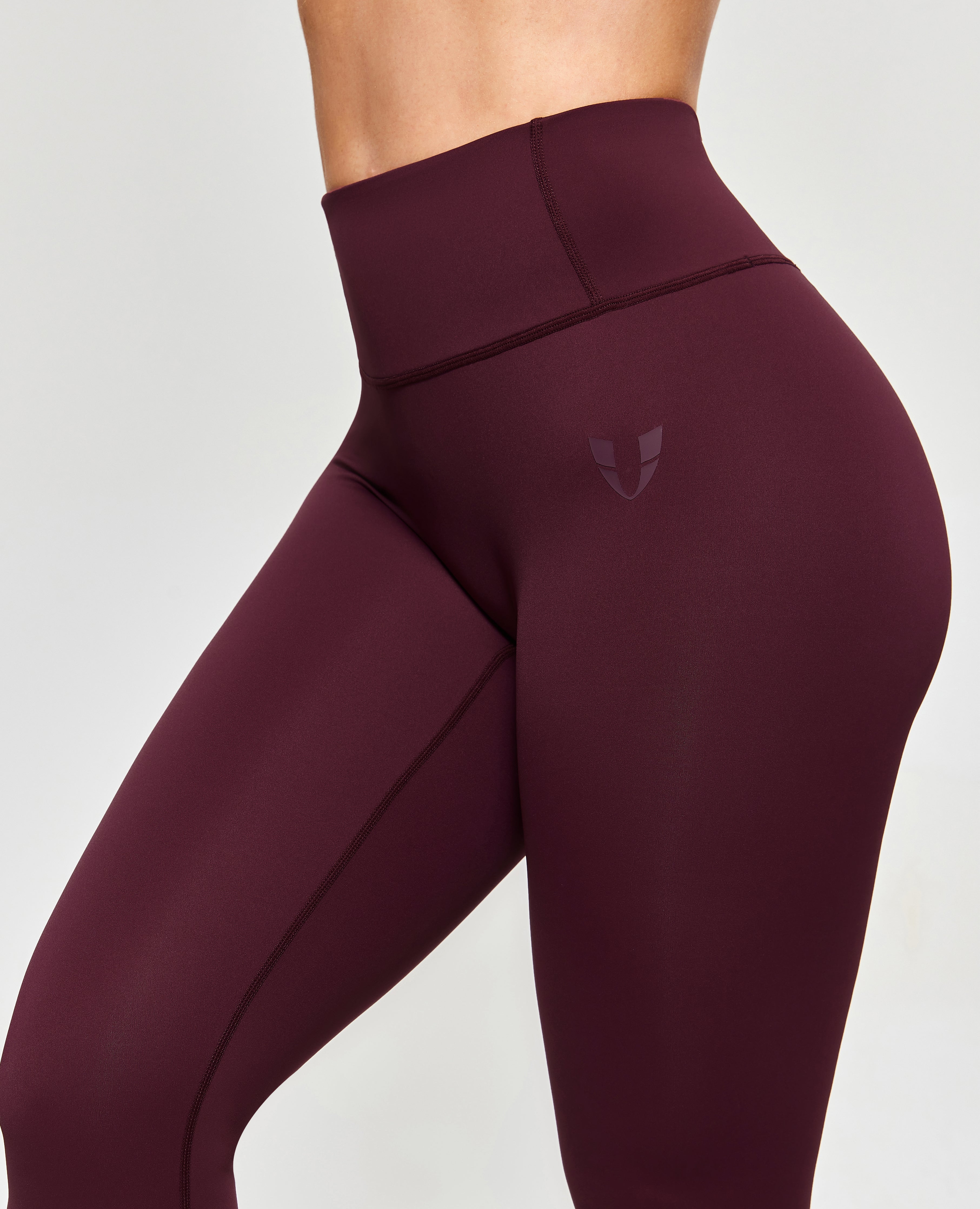 FIRM ABS Firmabs High Waist Compression Leggings - Dark wine red - view 4