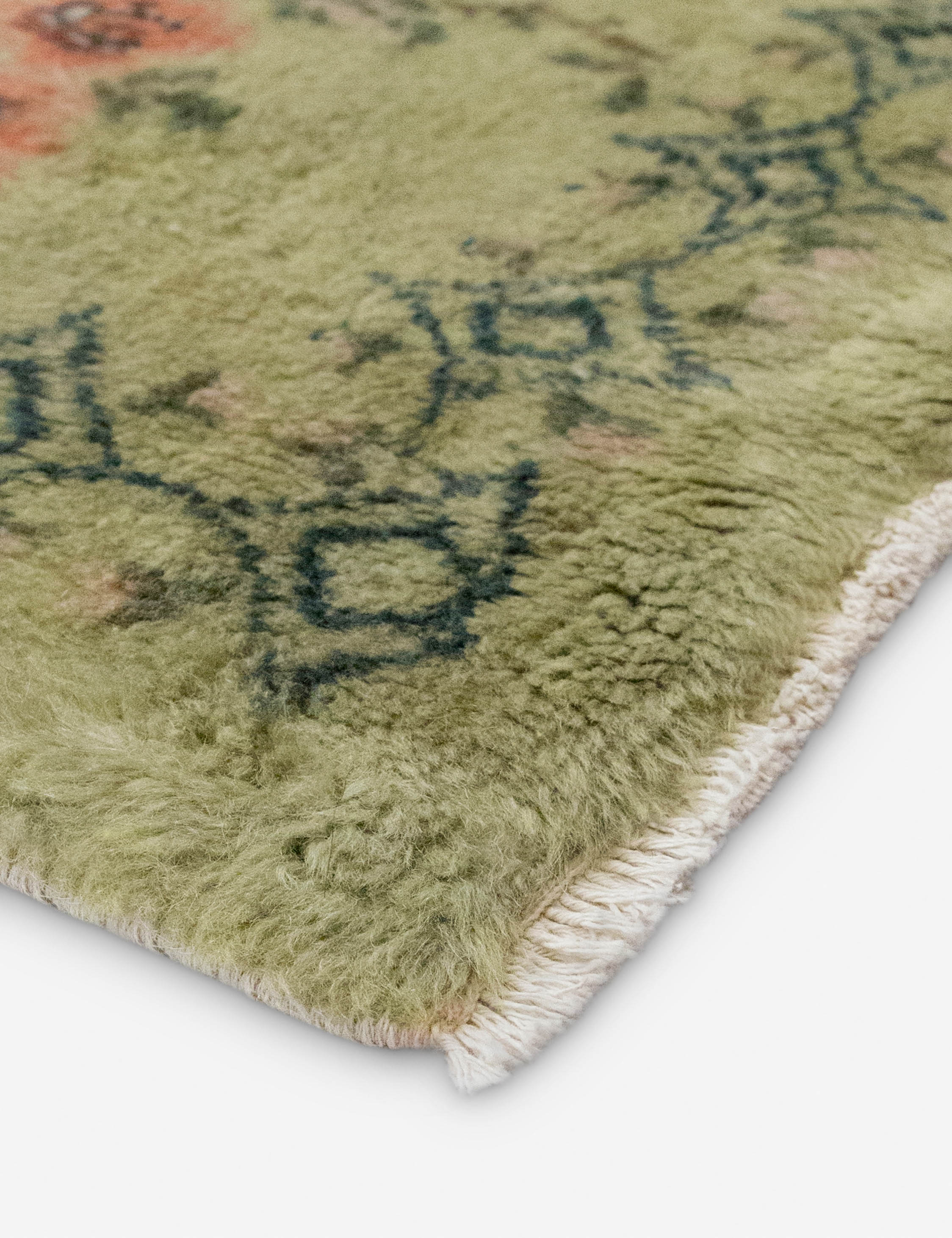 Lulu and Georgia Vintage Turkish Hand-Knotted Wool Rug No. 543, 6'10" x 11'8" - view 2