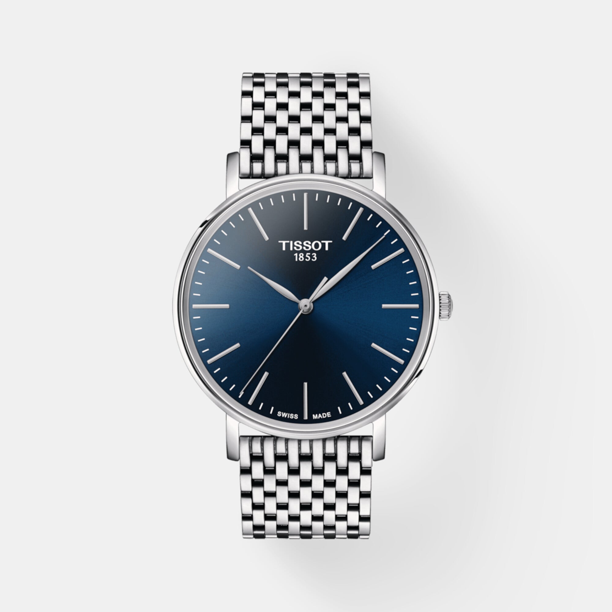 Tissot Everytime Men Quartz Blue Dial Analog Stainless steel Watch T1434101104100