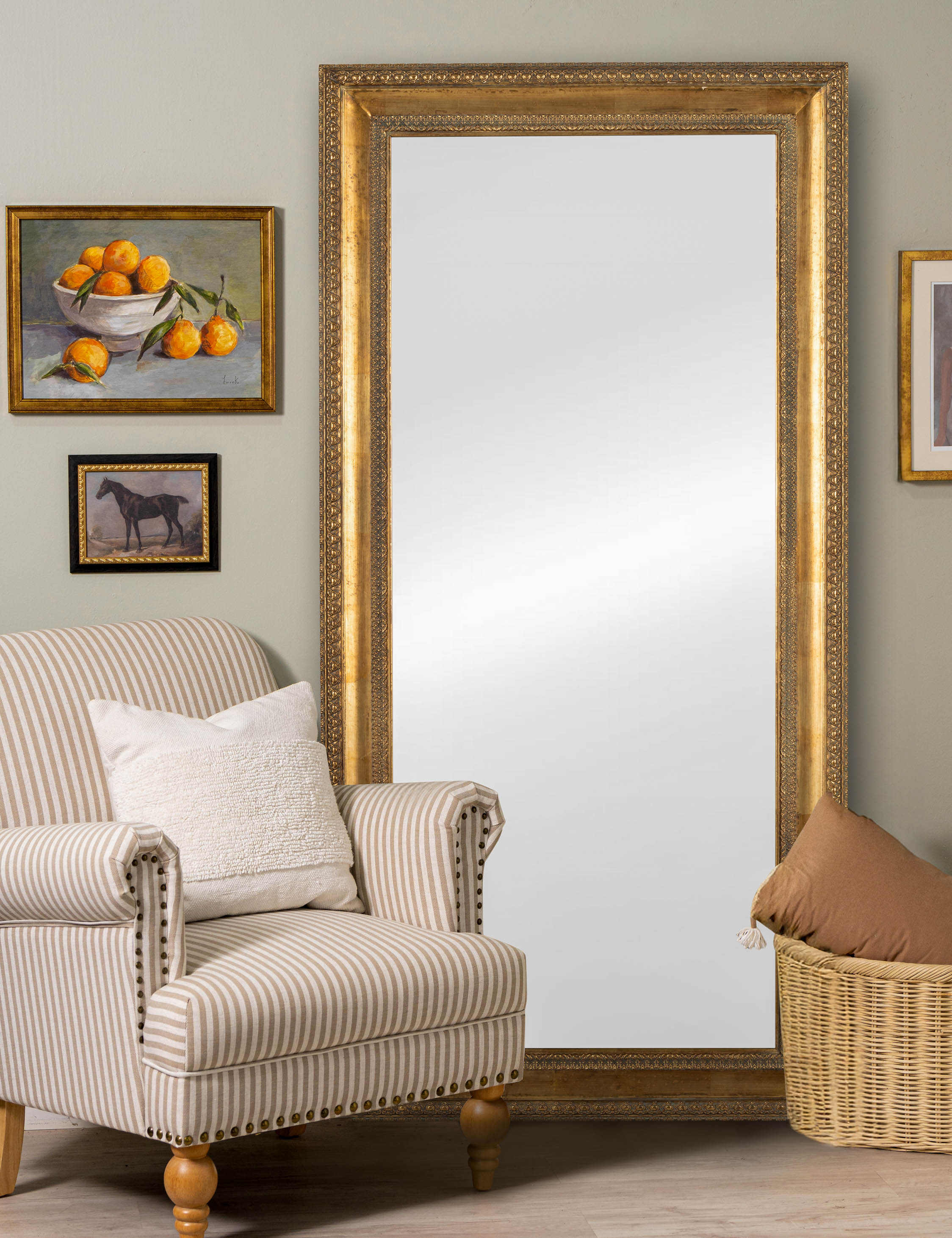 Lulu and Georgia Lillian Floor Mirror – Gold - view 2