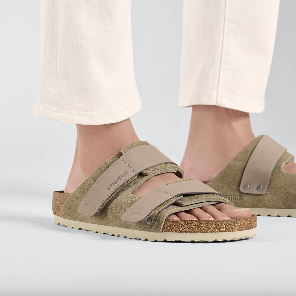 Birkenstock Uji Nubuck Suede Leather – Beige Beige/Taupe - view 7