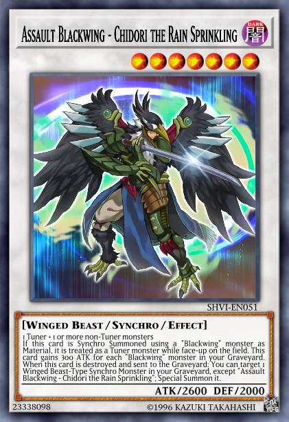 Yu-Gi-Oh! Assault Blackwing - Chidori the Rain Sprinkling - SHVI-EN051 - Super Rare - Unlimited