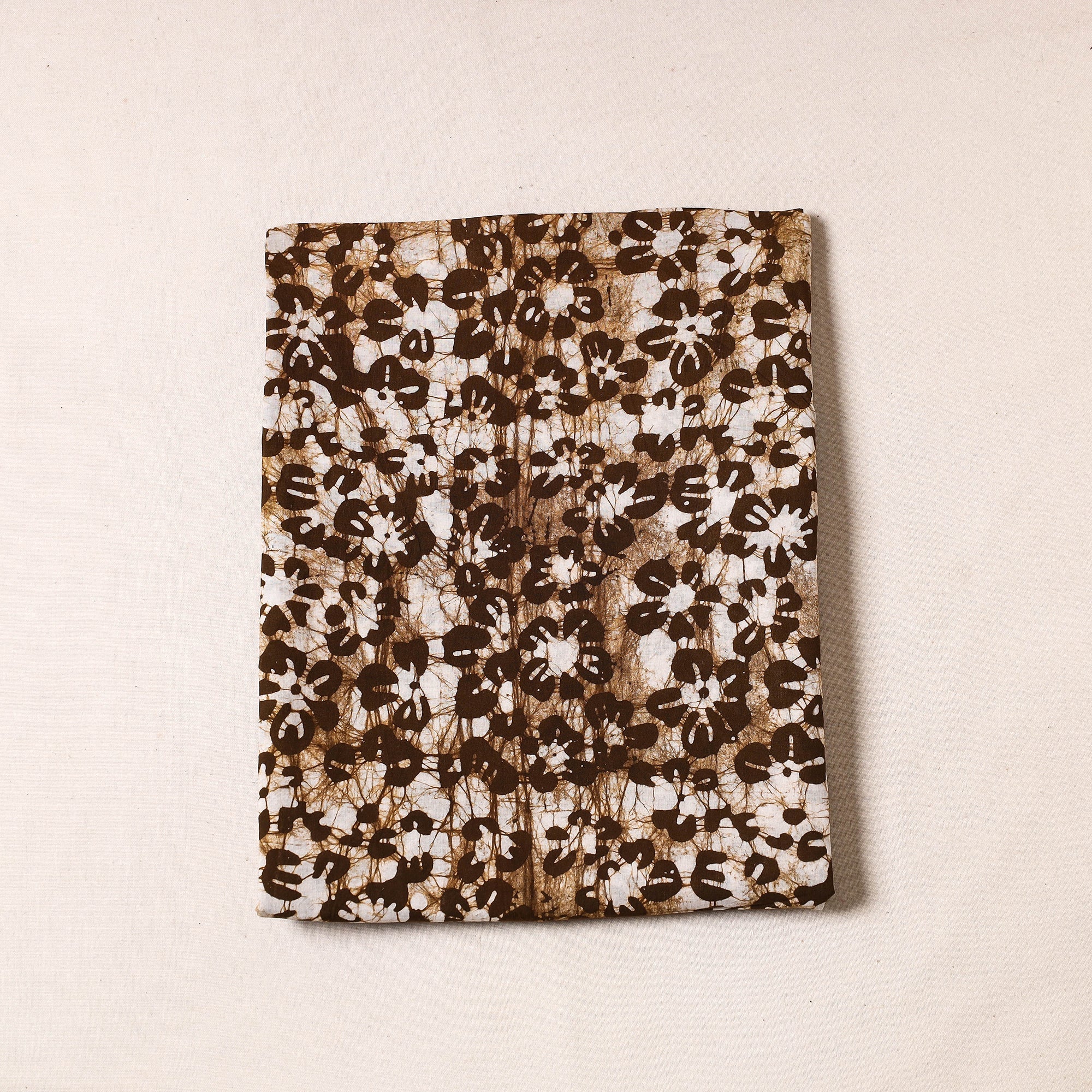 BATIK BY MD. SHARIFF Brown - Hand Batik Printed Cotton Precut Fabric (1.8 Meter)