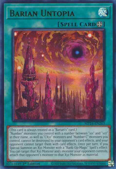 Yu-Gi-Oh! Barian Untopia - MP24-EN263 - Ultra Rare - 1st Edition