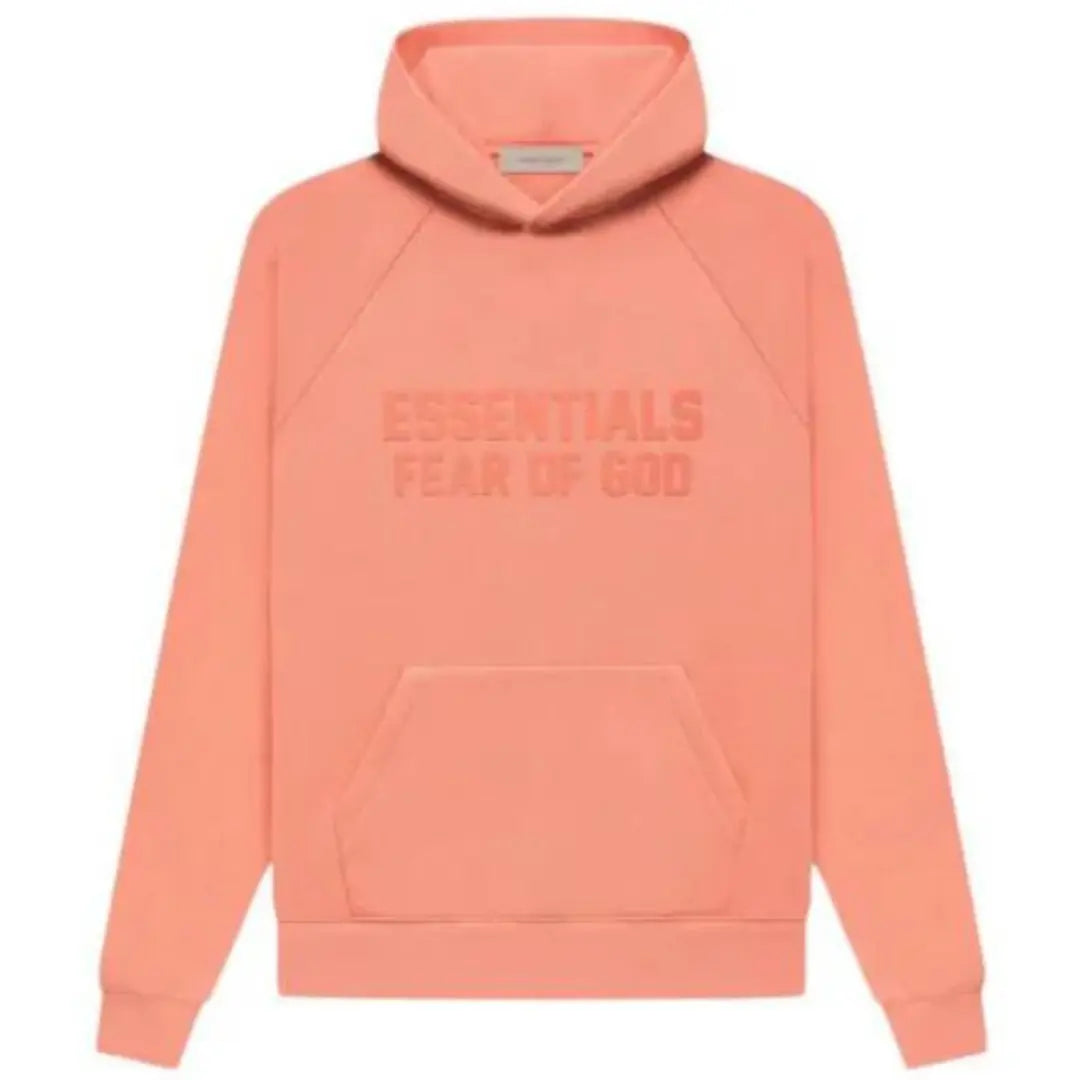 Cop Underdog Fear Of God Essentials Hoodie Coral