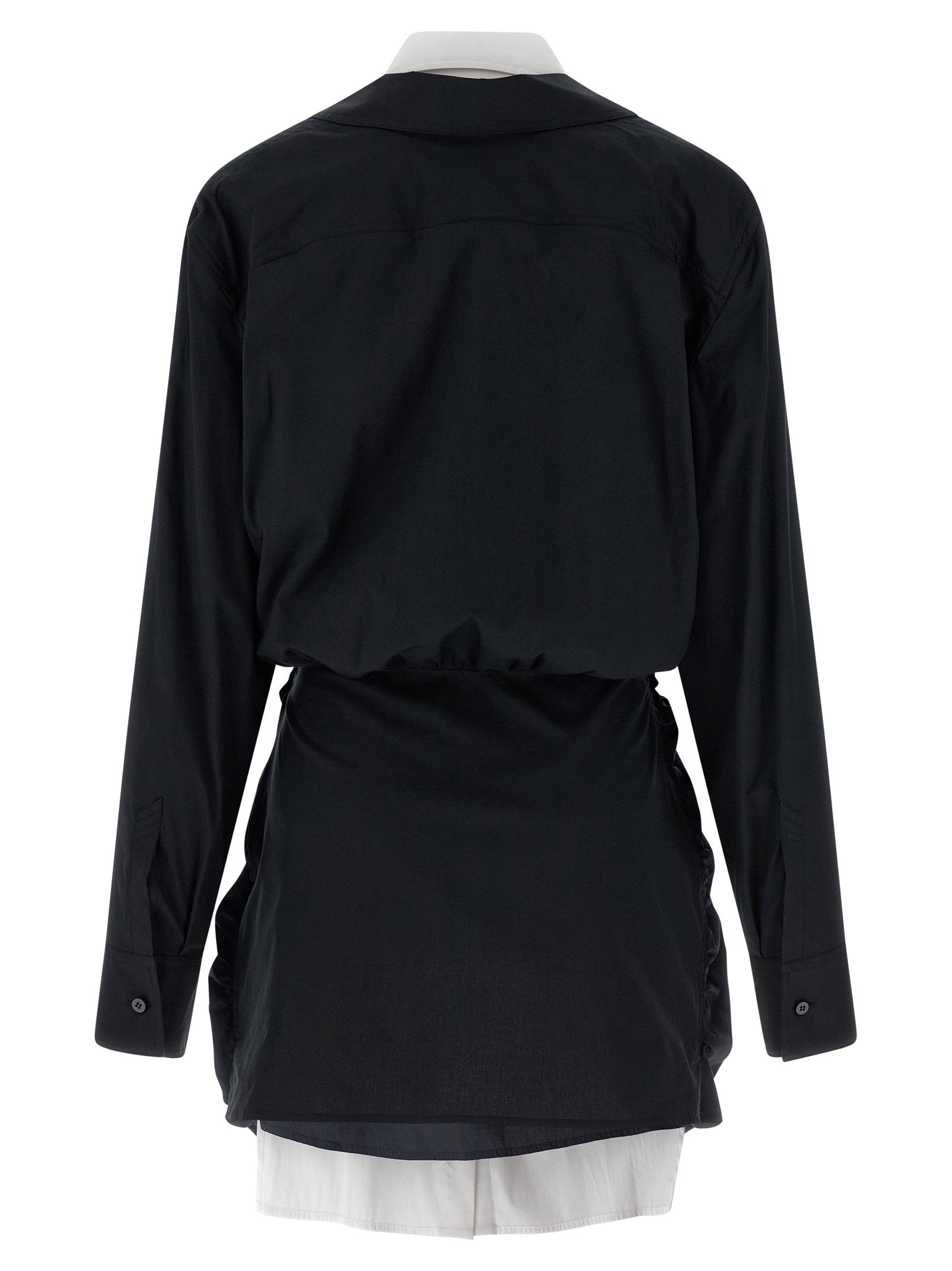 The Attico Double Layer Shirt Dress – 97% cotton, 3% elastane - view 2