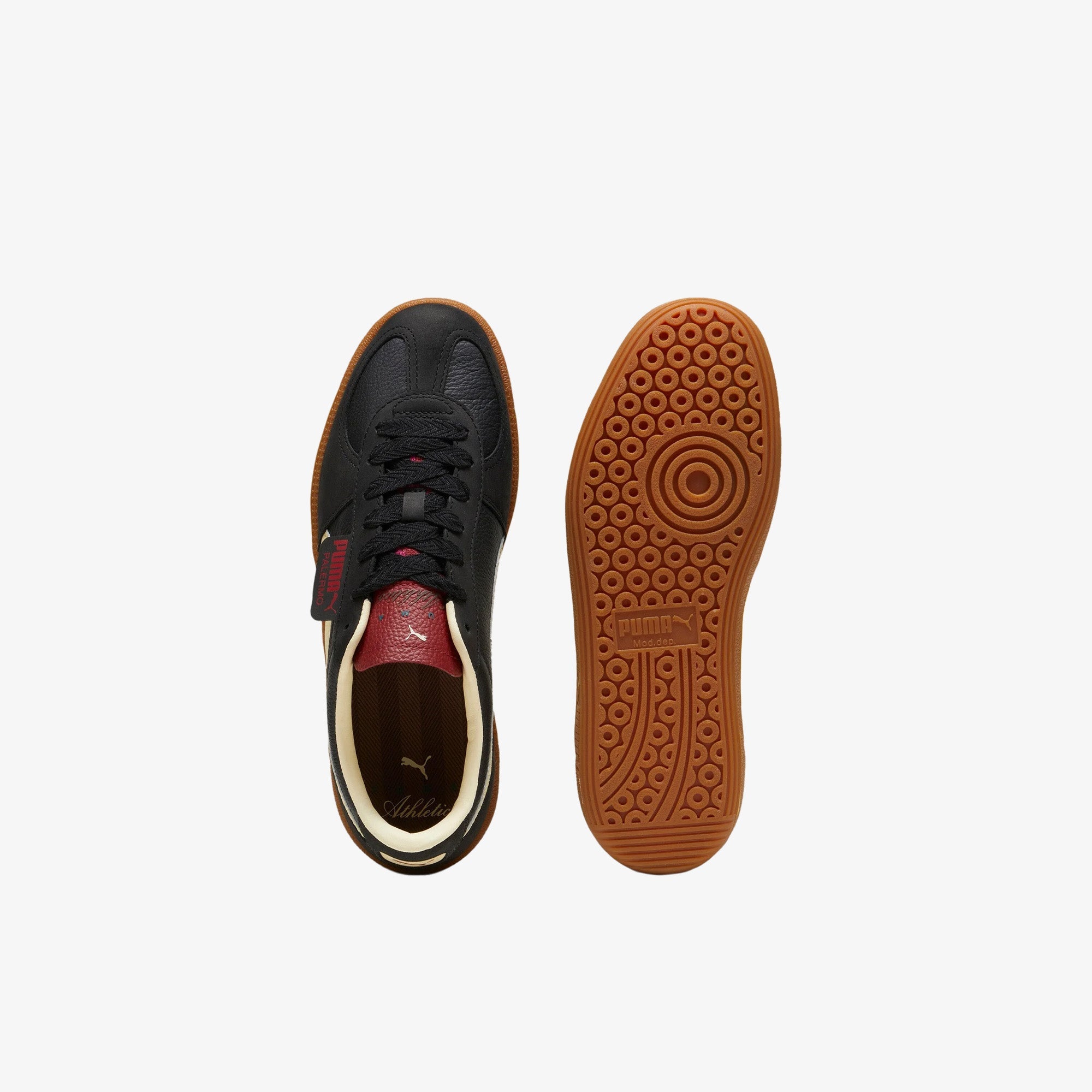 Puma Palermo Players Lane Unisex Sneakers Black-Intense Red - view 3