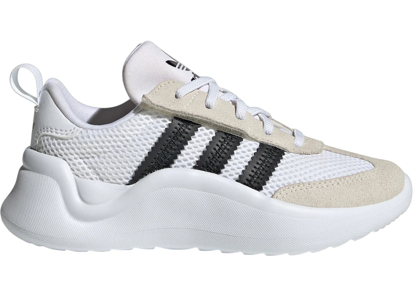 adidas adiFOM 70s Comfort Closure Laces Cloud White Core Black Chalk White (PS) - view 2