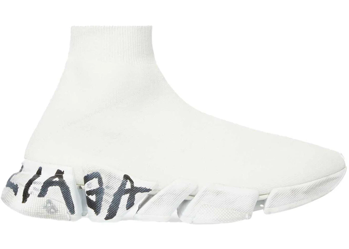Speed 2 0 – Balenciaga Speed 2.0 Graffiti Recycled Knit White (Women'S)