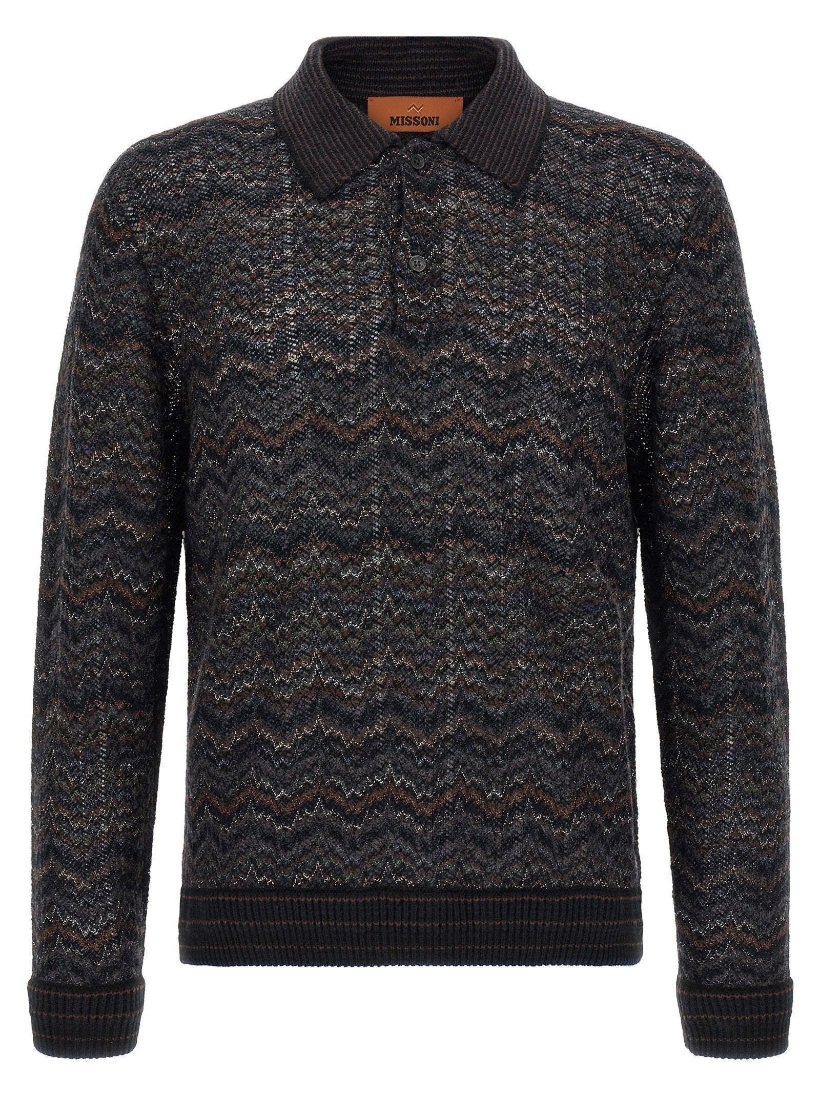 Missoni Knitted Polo Shirt – 81% cashmere 19% viscose