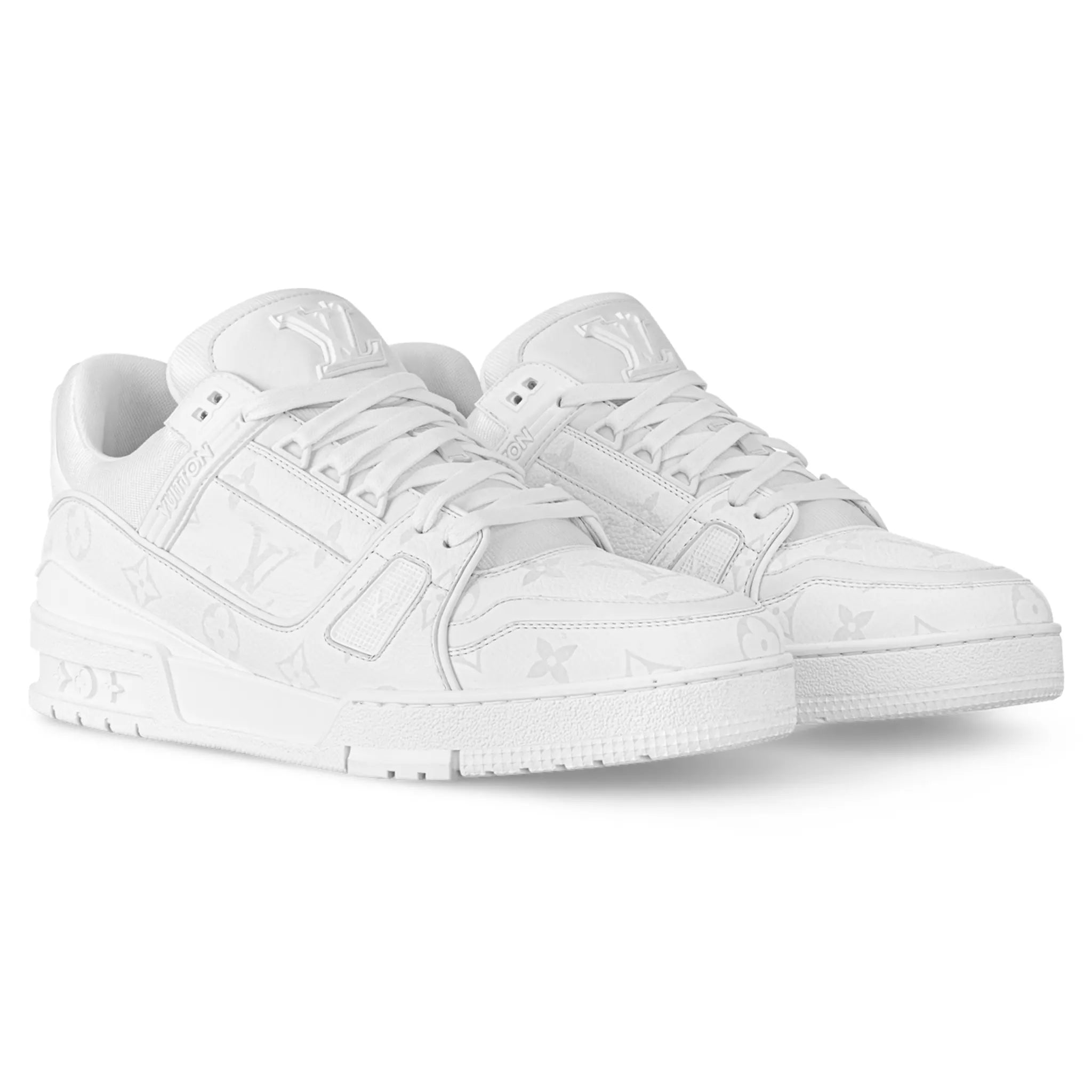 Louis Vuitton LV Trainer White Monogram Sneaker - view 2