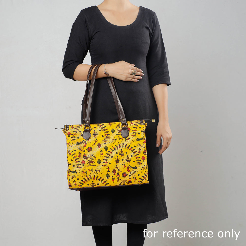 KACHCHH JI CHHAAP Black - Kutch Handcrafted Cotton Running Sticth Shoulder Bag (Set of 2) - view 4