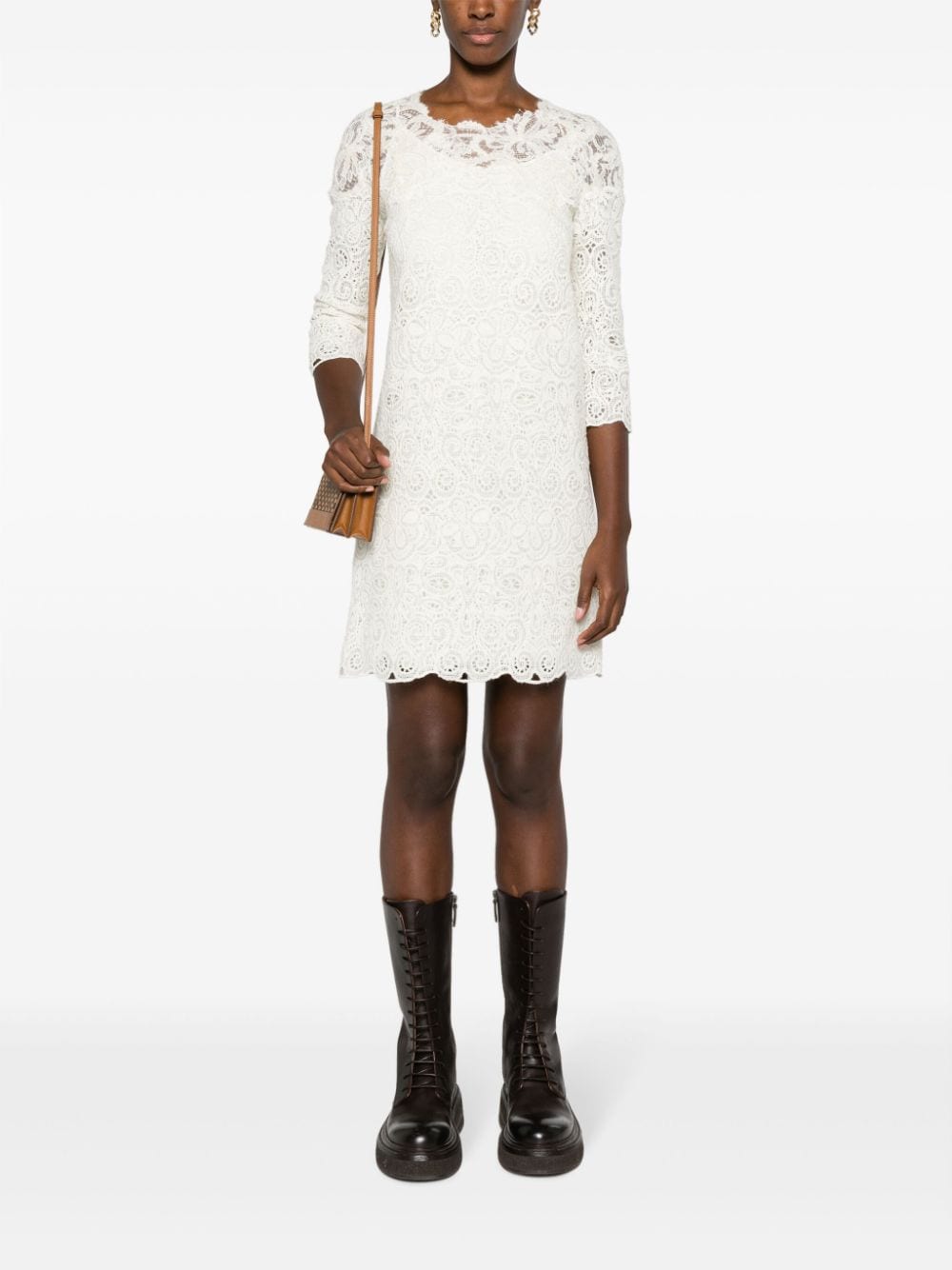Ermanno Scervino Wool blend short dress - view 4