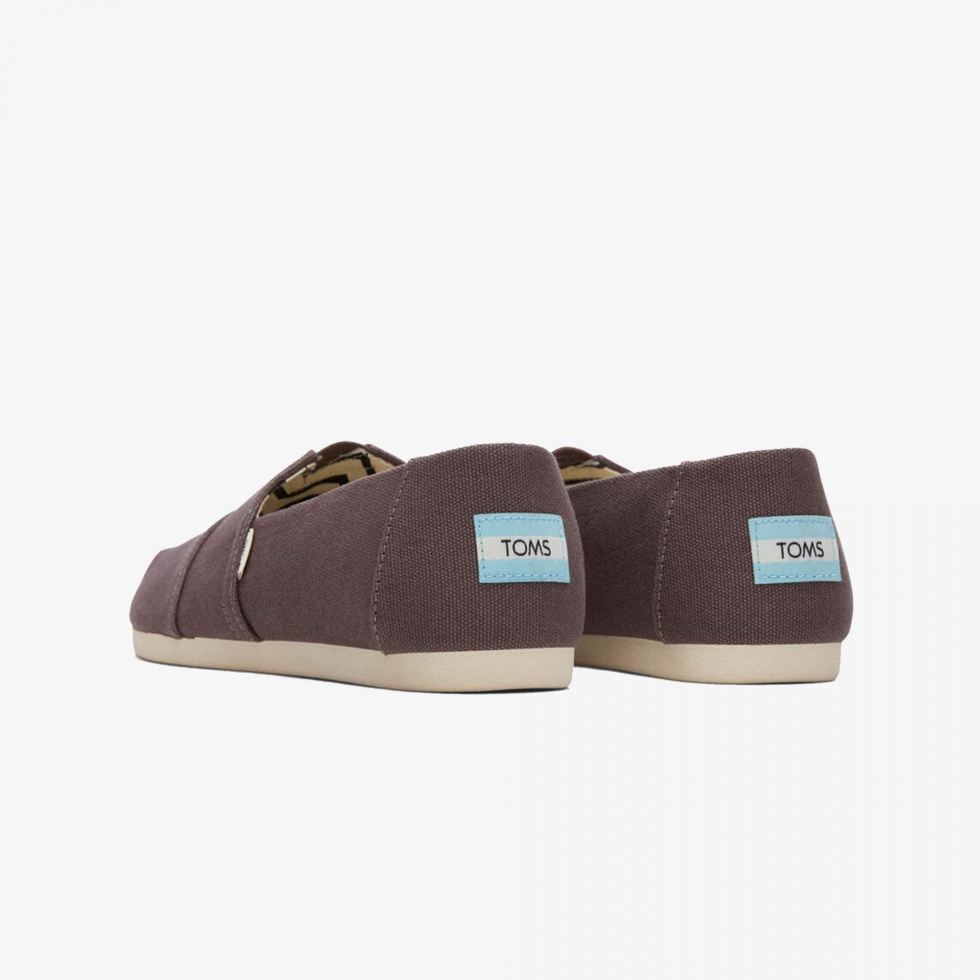 Toms | ALPARGATA RECYCLED COTTON CANVAS { ASH GREY / BLUISH - view 2