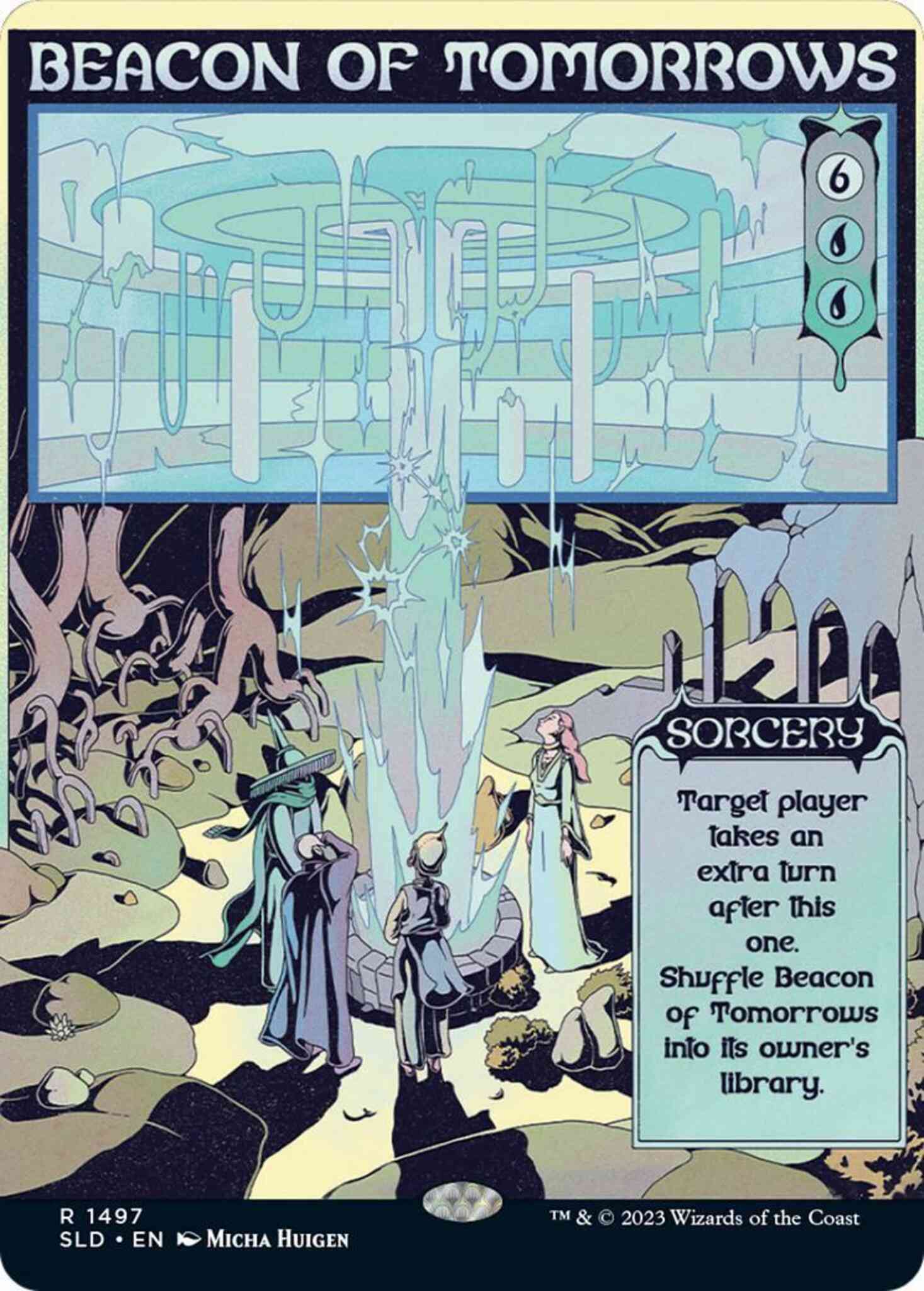 Magic Beacon of Tomorrows [1497] [Borderless] [Time Stoppers] [Secret Lair Drop] [Non-Foil]