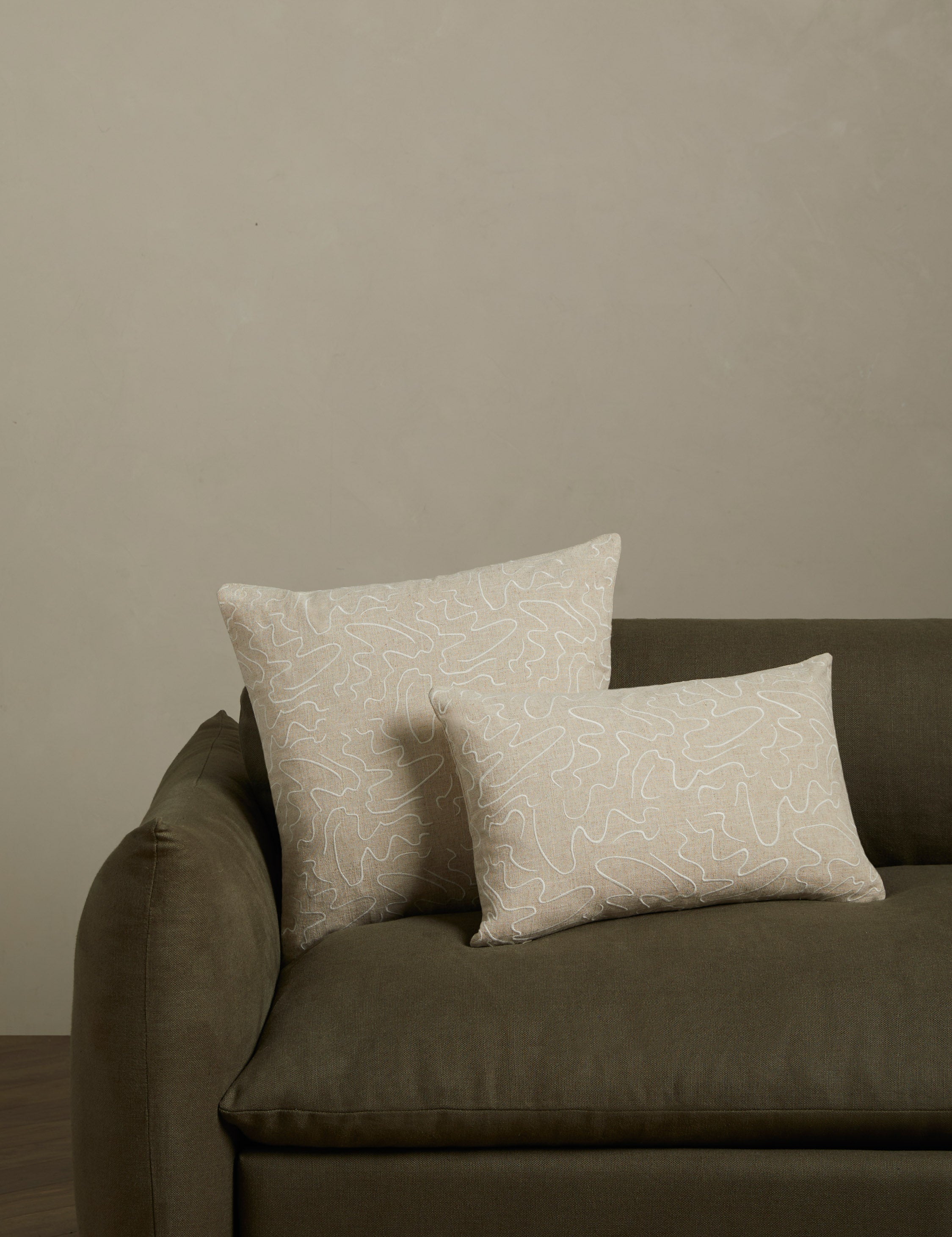 Lulu and Georgia Topos Embroidered Pillow by Élan Byrd