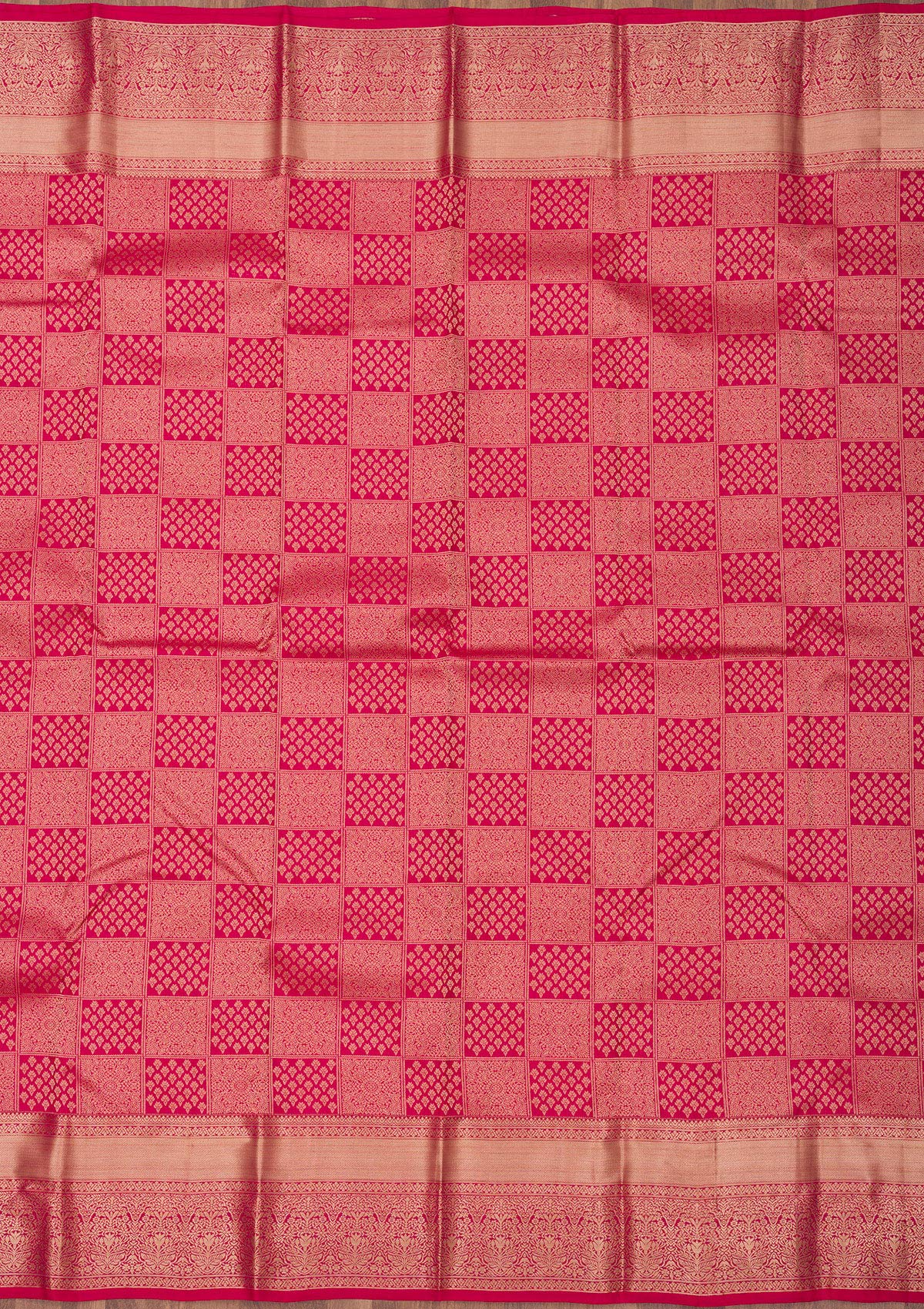 Koskii Rani Pink Zariwork Pure Silk Saree – Women's - view 6