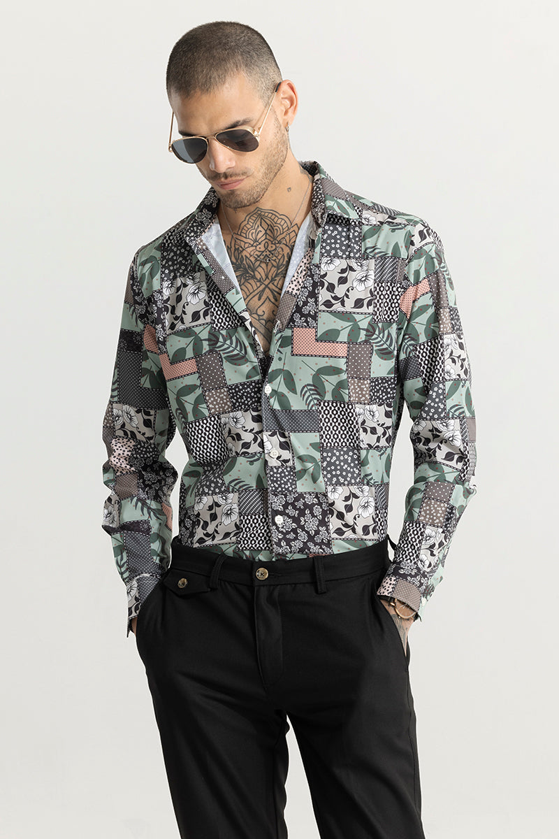 SNITCH Blossom Balance Green Shirt