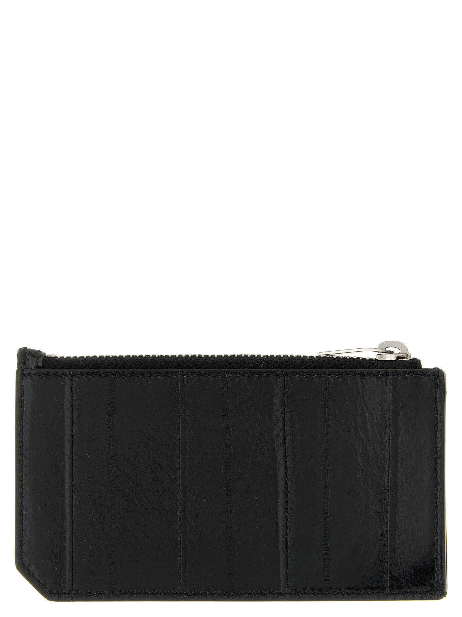 Saint Laurent Tiny Cassandre Card Holder – 100% eel skin - view 2