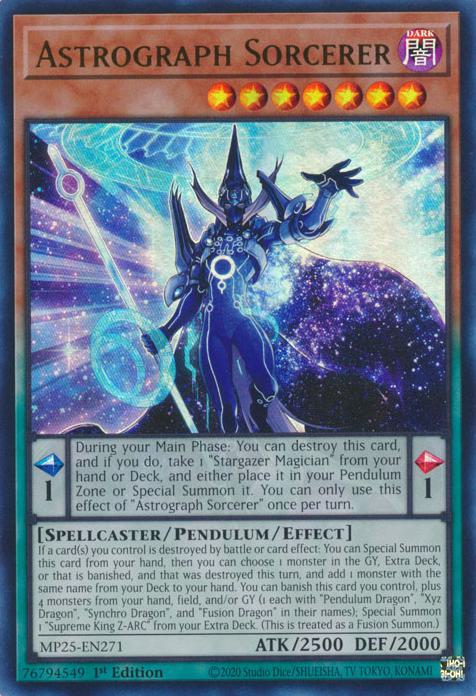 Yu-Gi-Oh! Astrograph Sorcerer - MP25-EN271 - Ultra Rare - 1st Edition