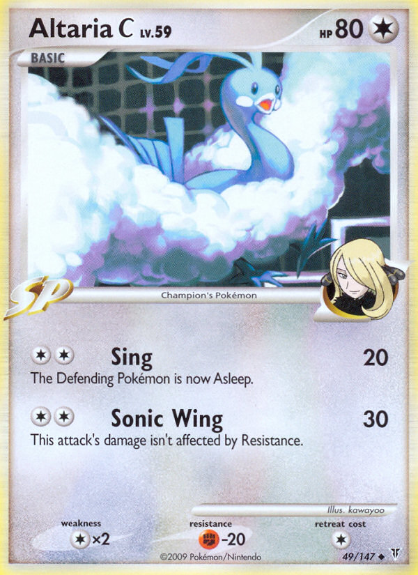 Uncommon pl3-49 non-holo – Pokémon Altaria C - 49/147 - Uncommon [pl3-49] [Non-Holo] - Altaria C - 49/147 - Uncommon