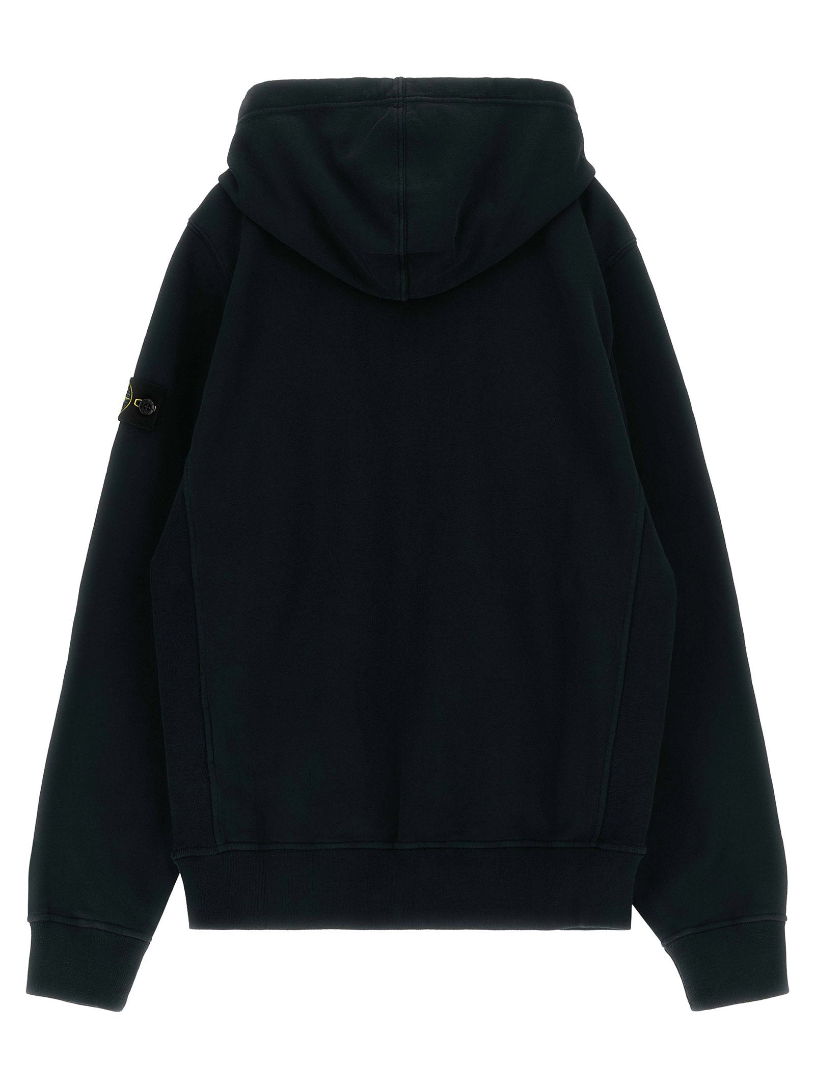 Stone Island Junior Badge Logo Hoodie – 100% cotton - view 2
