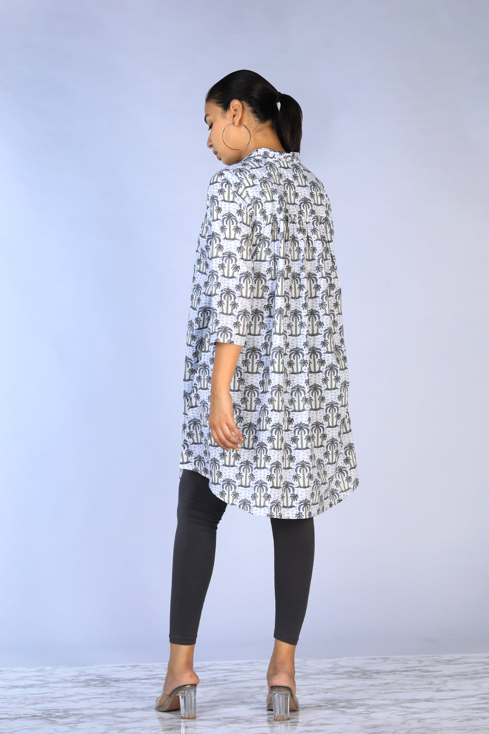 Kalanjali Ethnics Handblock Printed gathered long shirt - view 7
