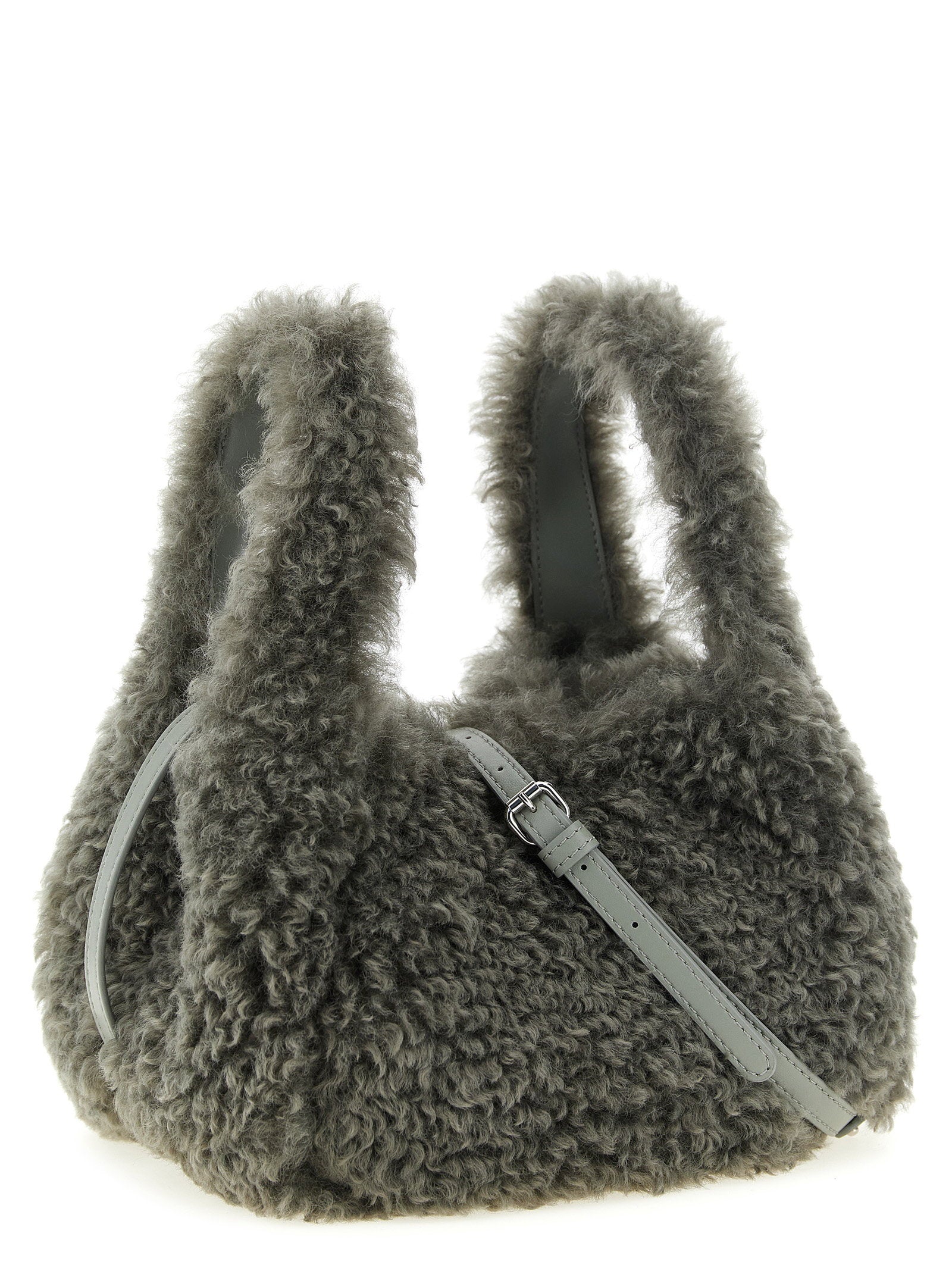 Stella Mccartney Shearling Logo Shoulder Bag – 100% polyester - view 2