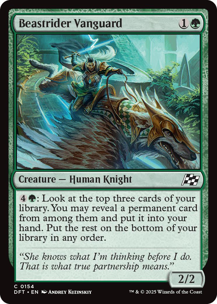 Beastrider vanguard 154 – Magic Beastrider Vanguard [154] [Aetherdrift] [Non-Foil]