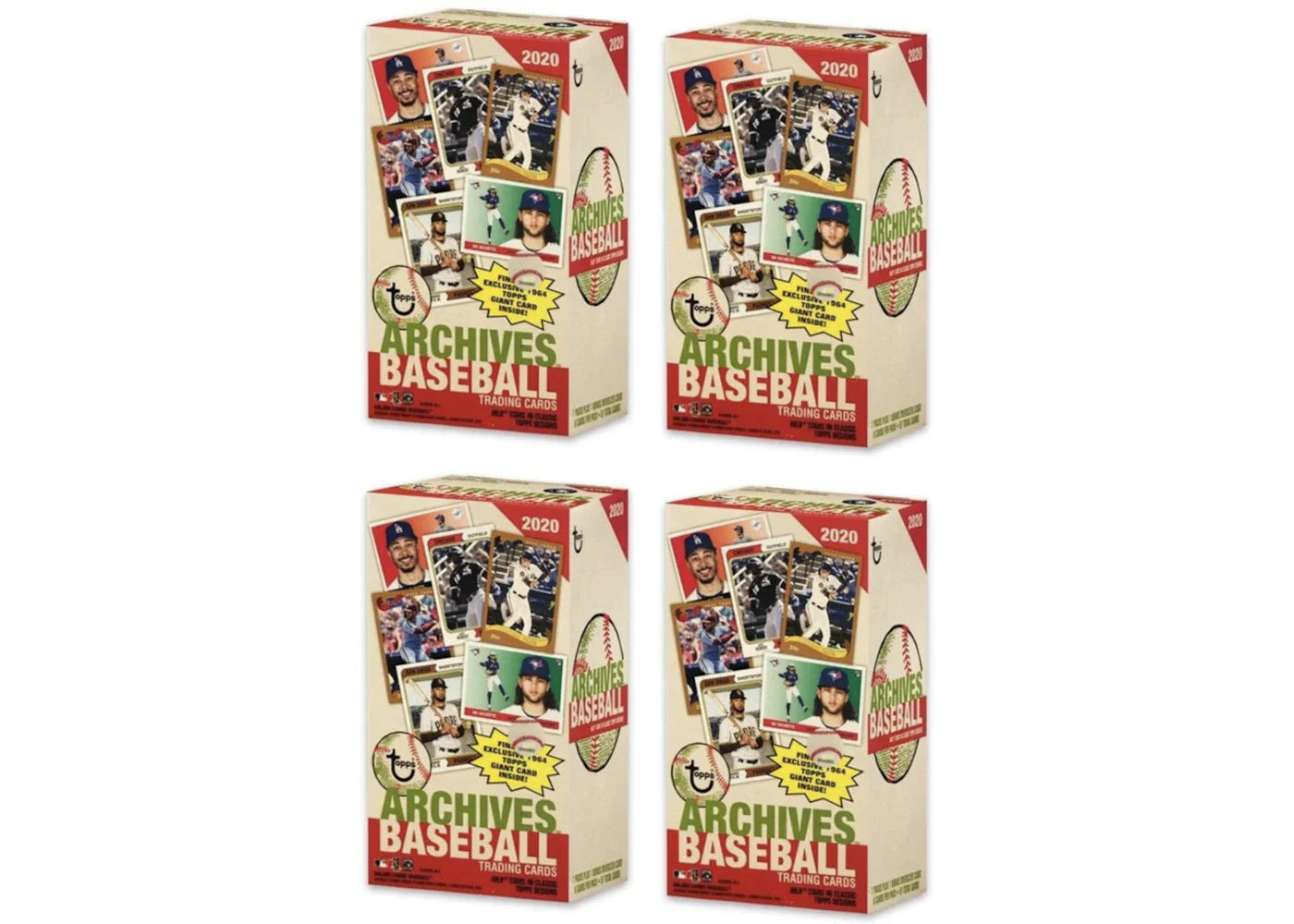 2020 Topps Archives Baseball Blaster Box 4x Lot