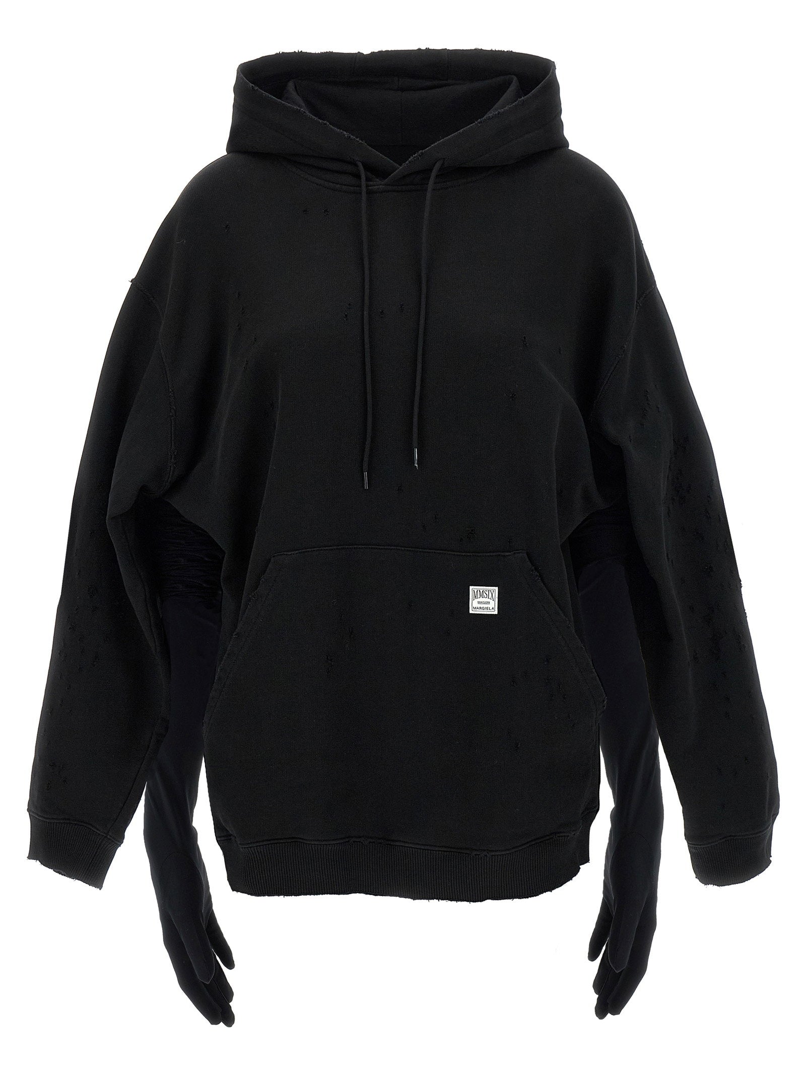 Mm6 Maison Margiela Hoodie Dress With Gloves – 100% cotton - view 2