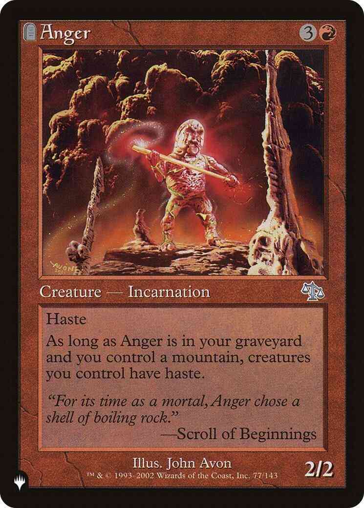 Jud-77 the list – Magic Anger [JUD-77] [The List] [Non-Foil]