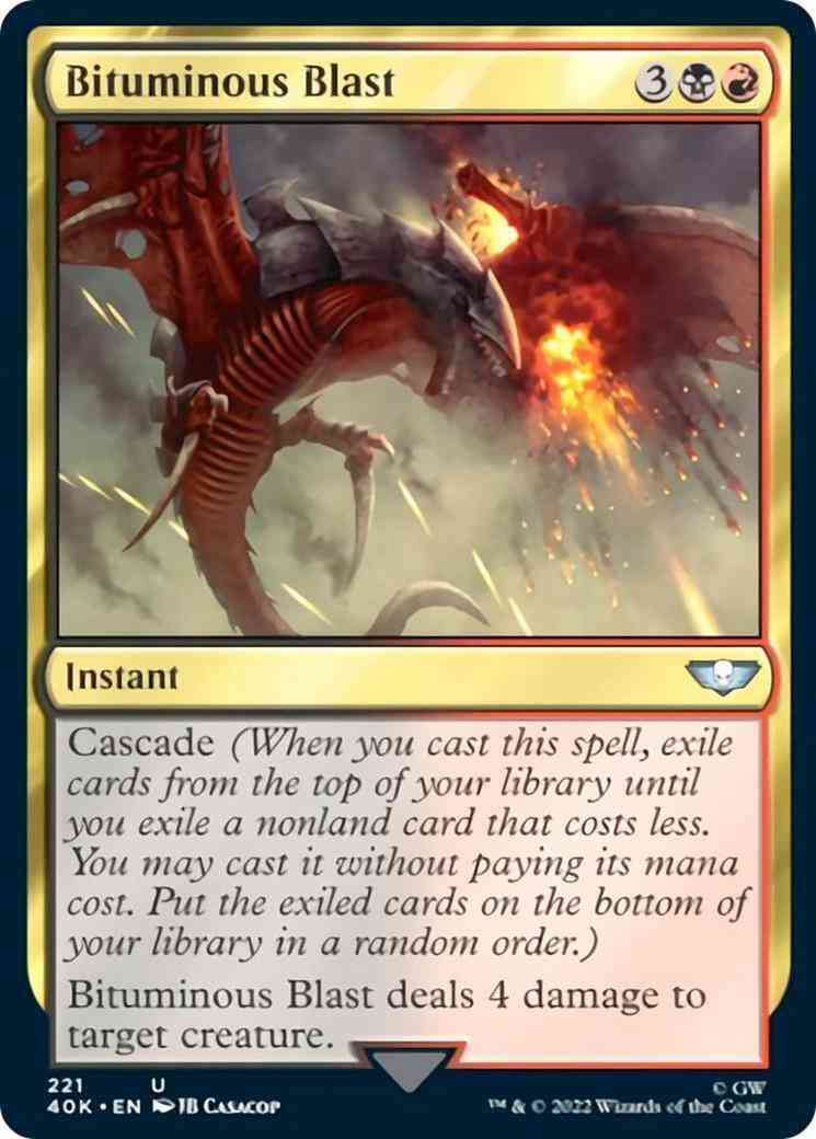 Bituminous blast 221 – Magic Bituminous Blast [221] [Universes Beyond: Warhammer 40,000] [Non-Foil]