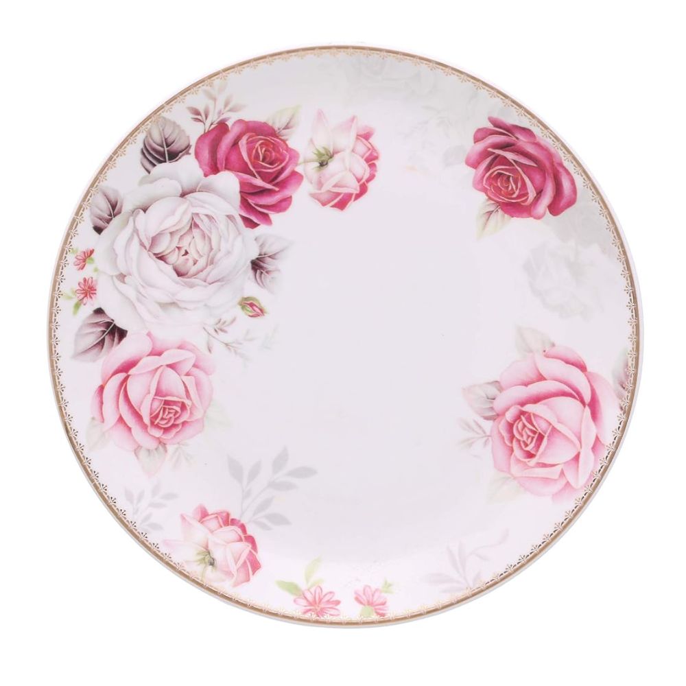Clay Craft Urmi Rose Dinner Set | Premium 22K Liquid Gold | Set of 18 Pcs - view 2