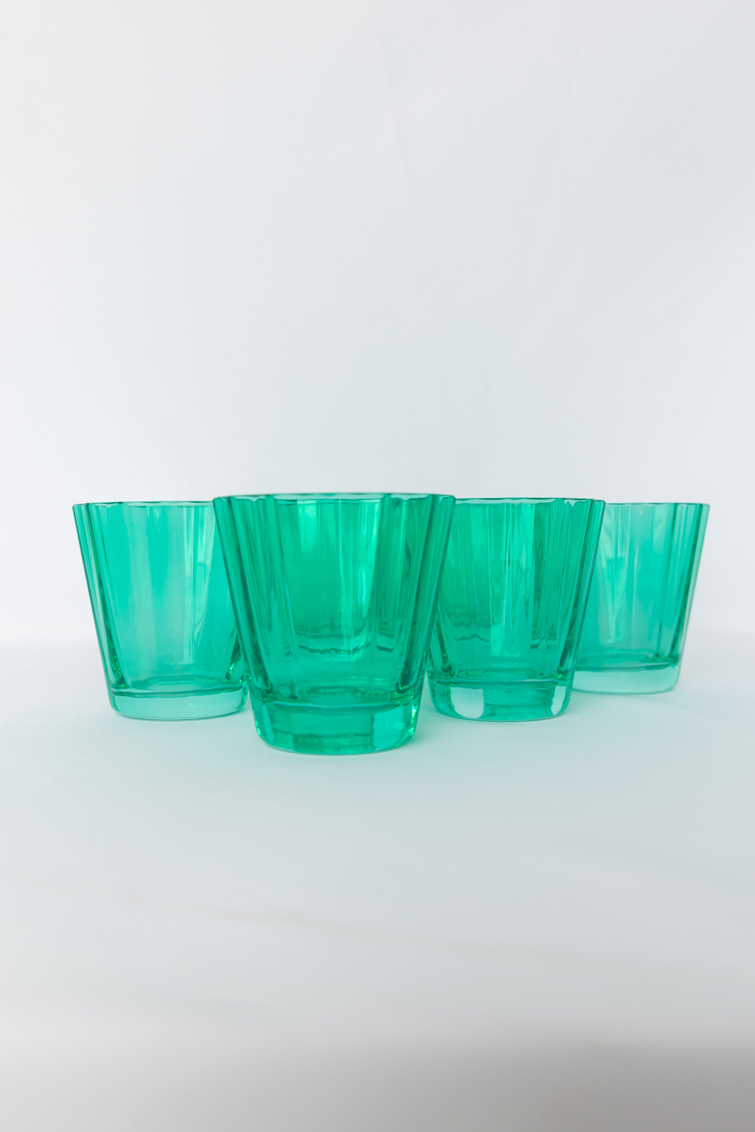 Estelle Colored Glass Estelle Colored Sunday Low Balls - Set of 6 {Kelly Green}