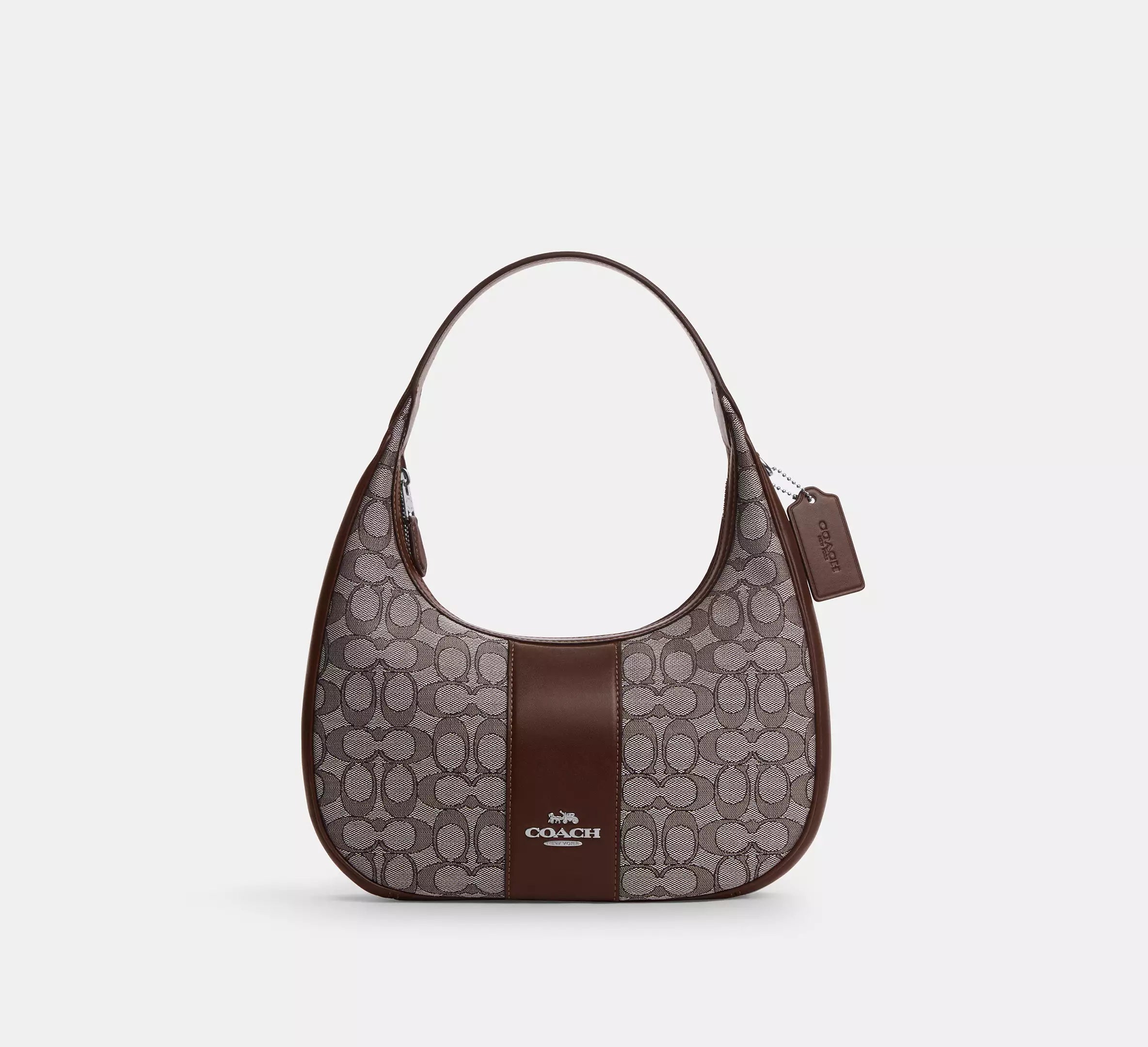 HYPE ELIXIR Coach Carmen Shoulder Bag In Signature Jacquard
